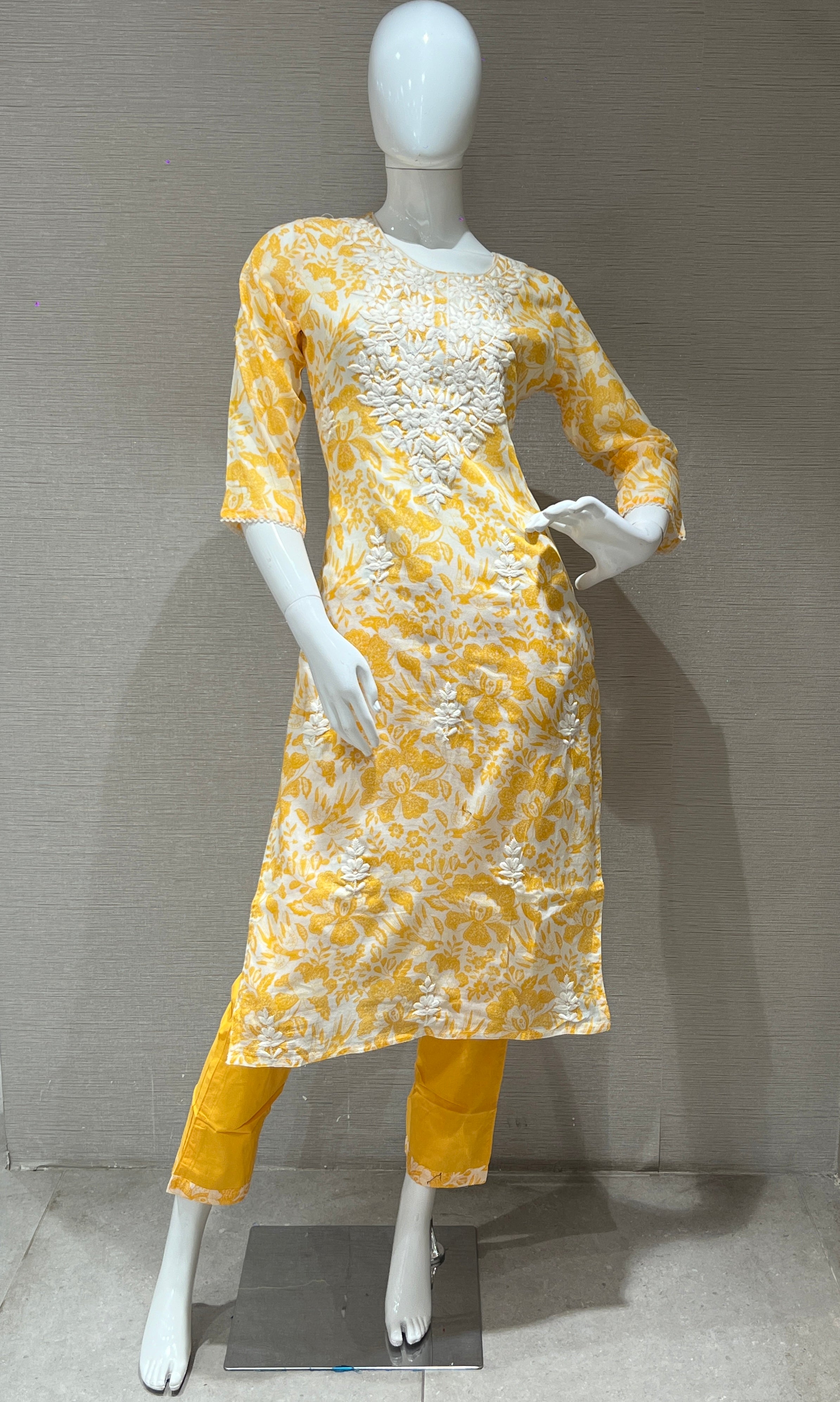 Yellow kurta set 3223
