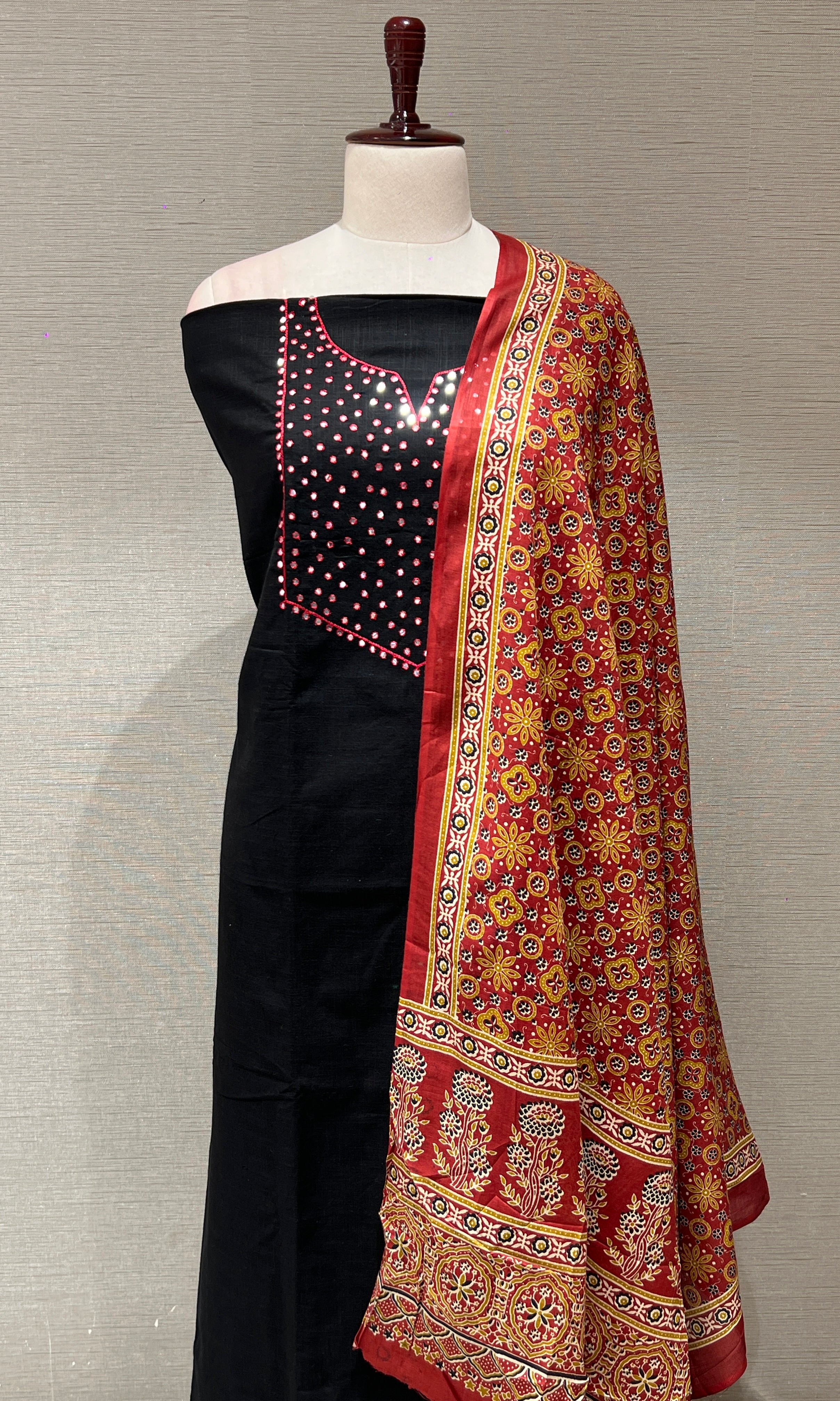 Black dress material