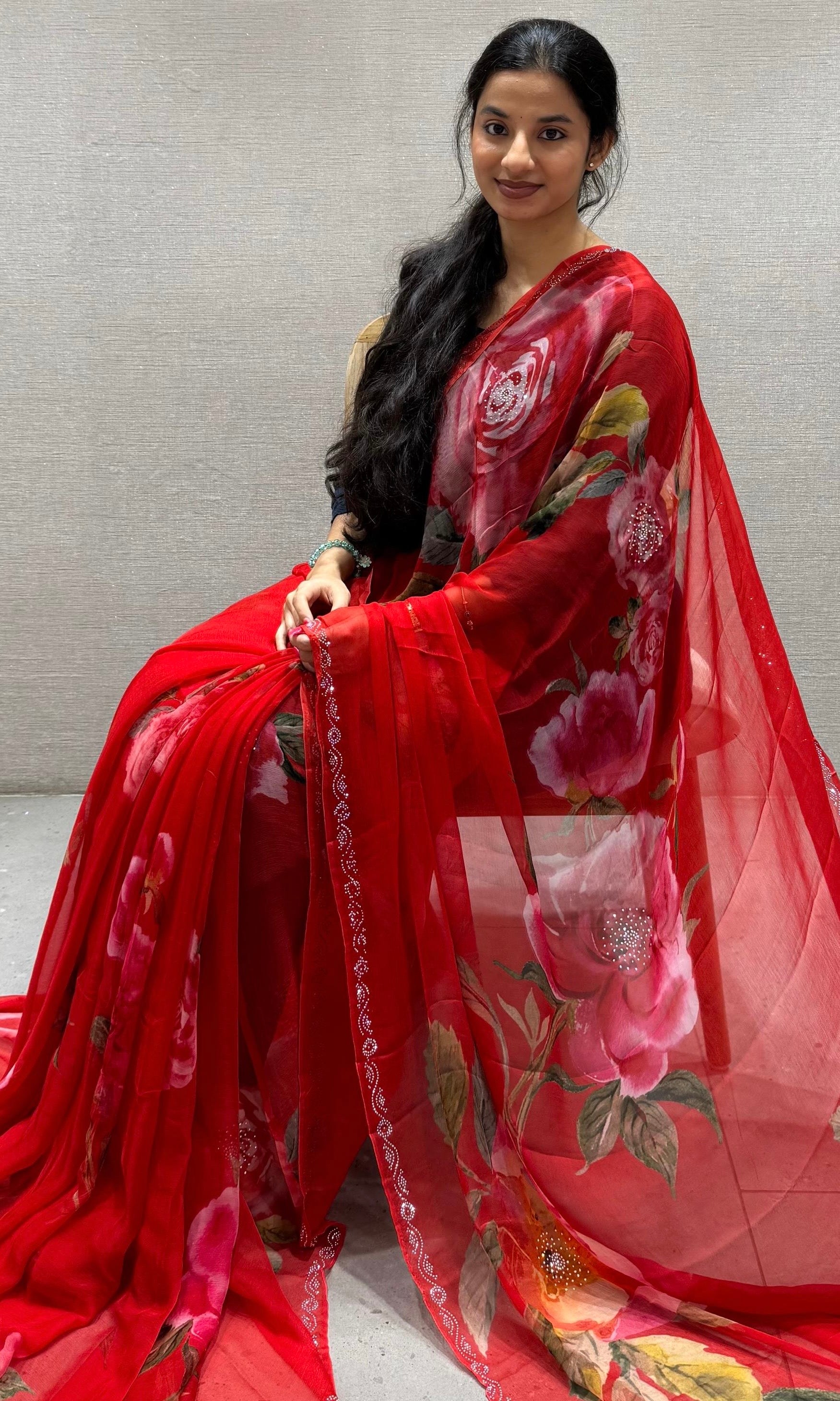 Red saree