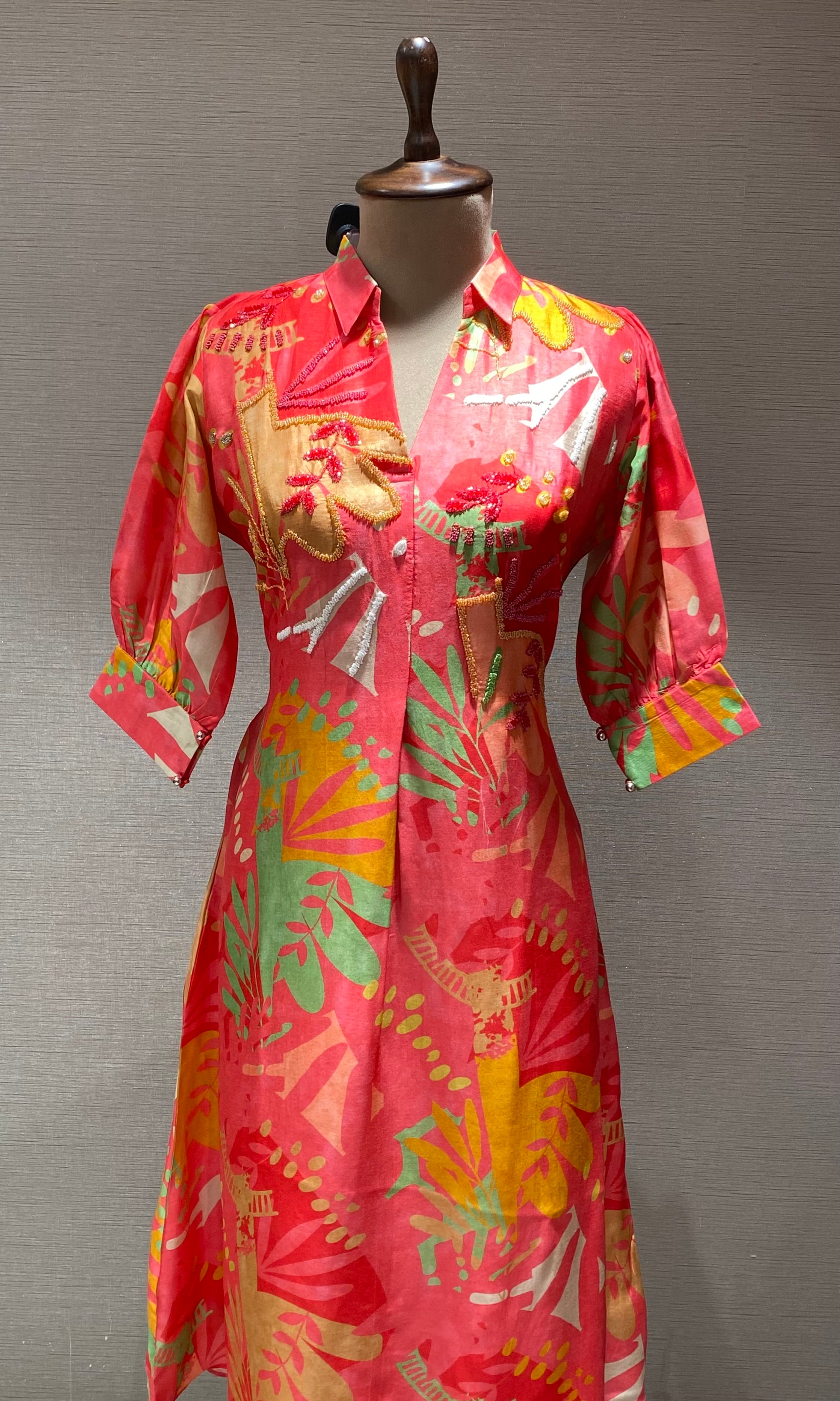 Pink Floral  Kurti top