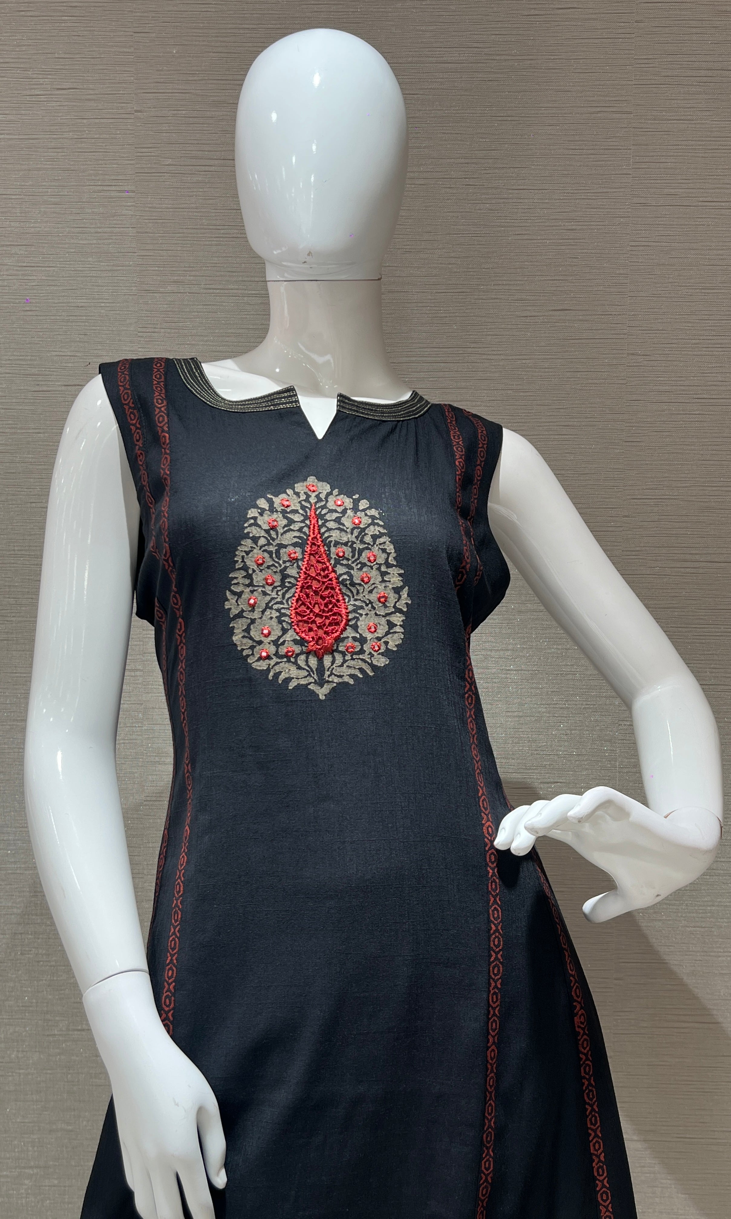 Black Kurti top with bottom