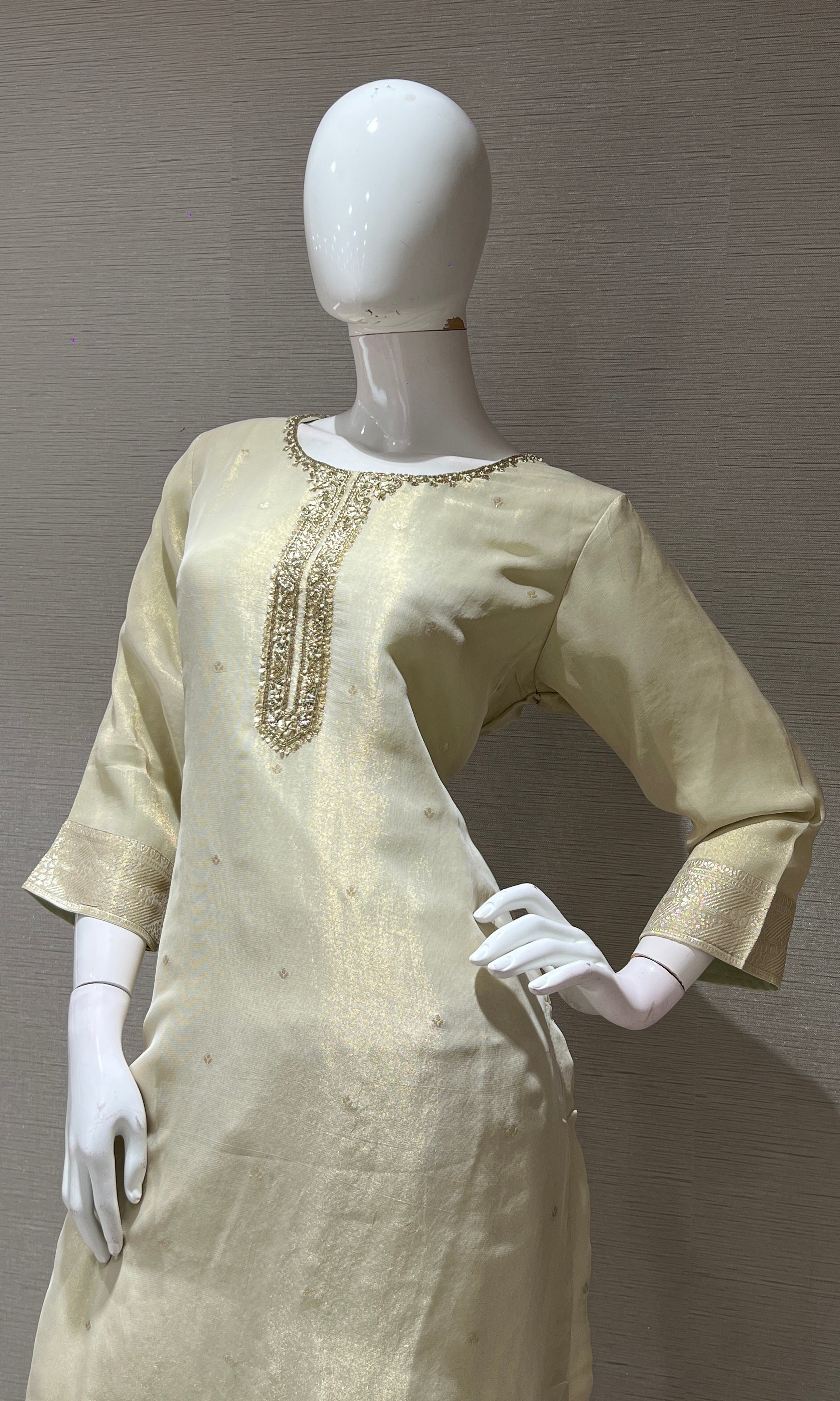 BEAGH golden kurta set