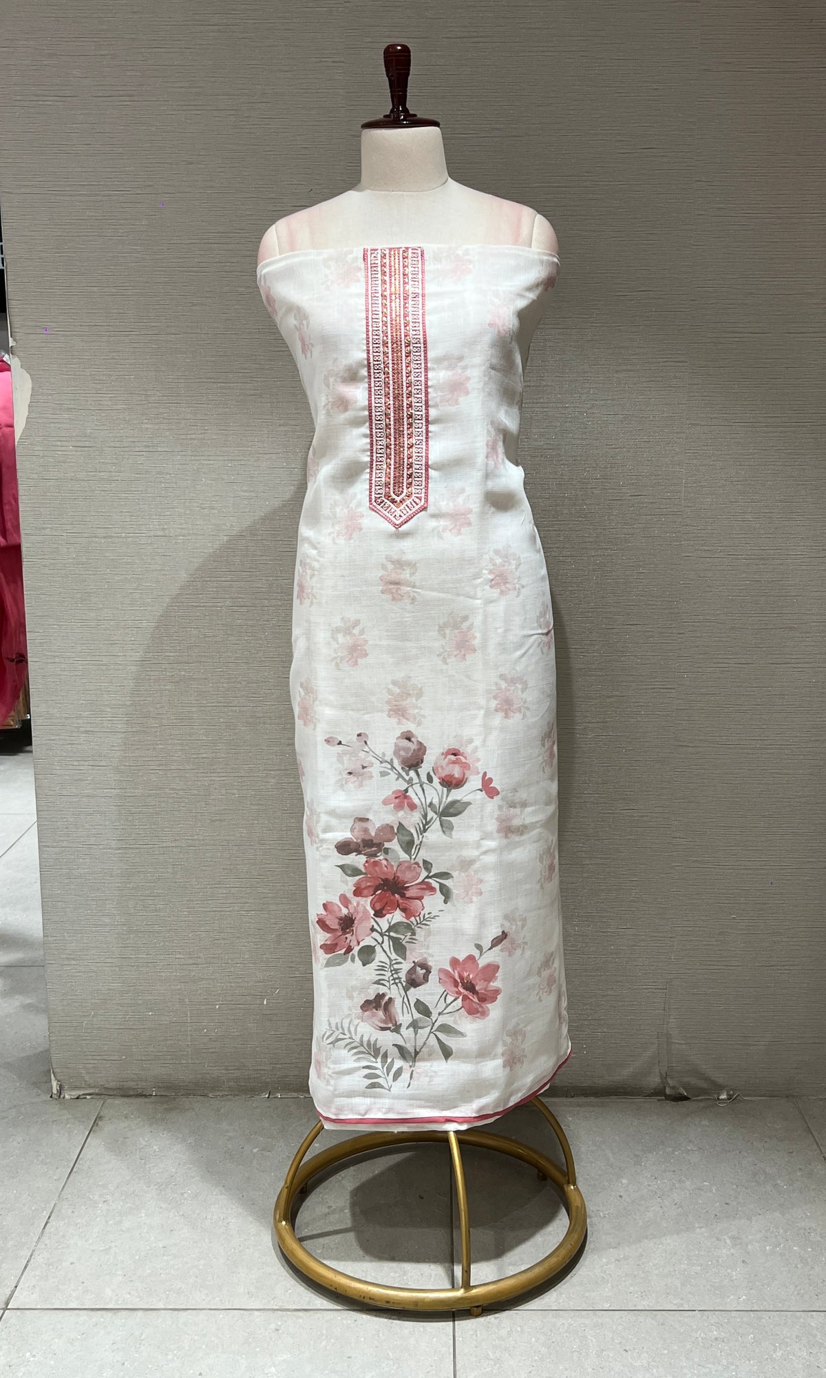 LIGHT PINK DRESS MATERIAL