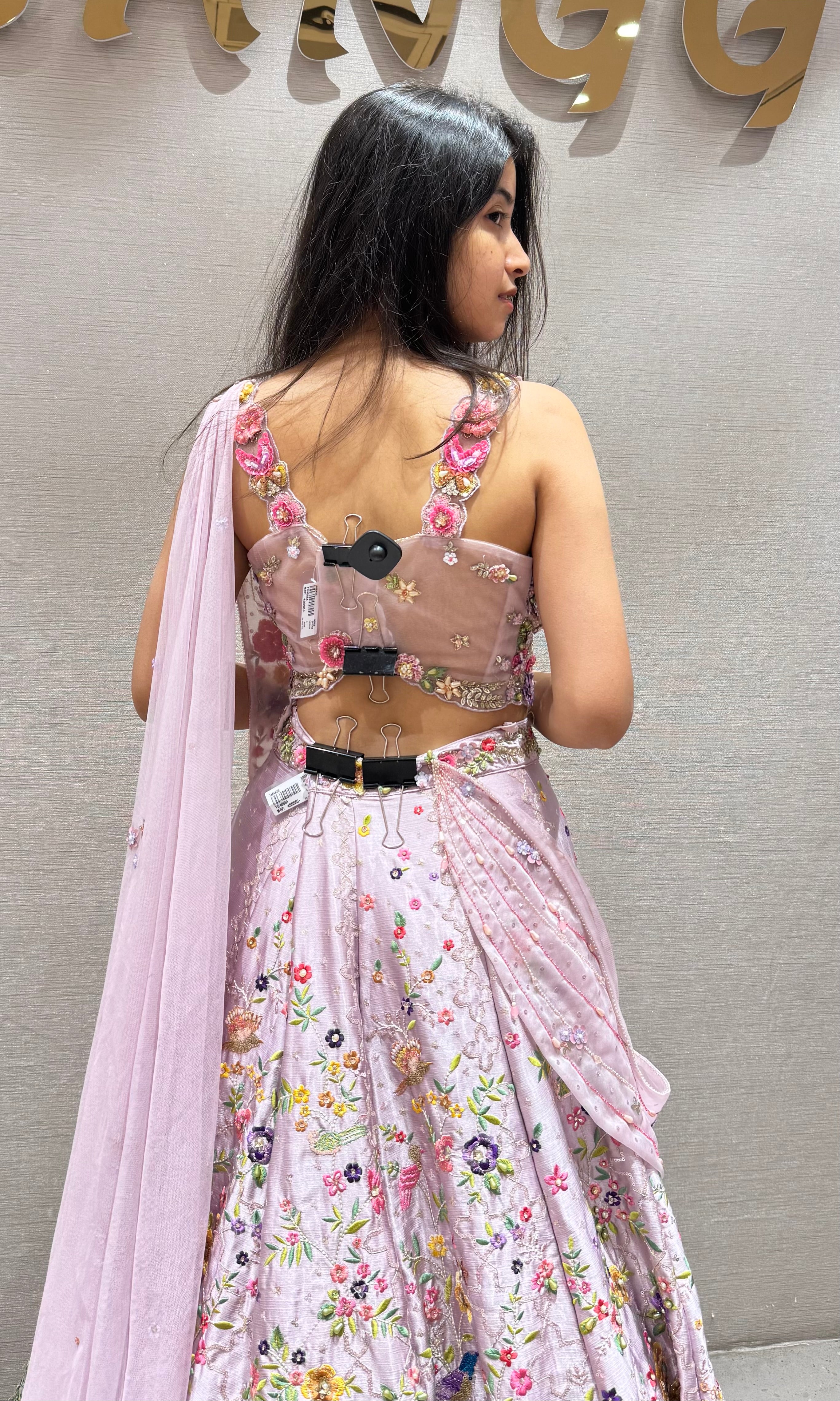 Lavender Floral MULTI COLOUR BRIDAL LEHENGA