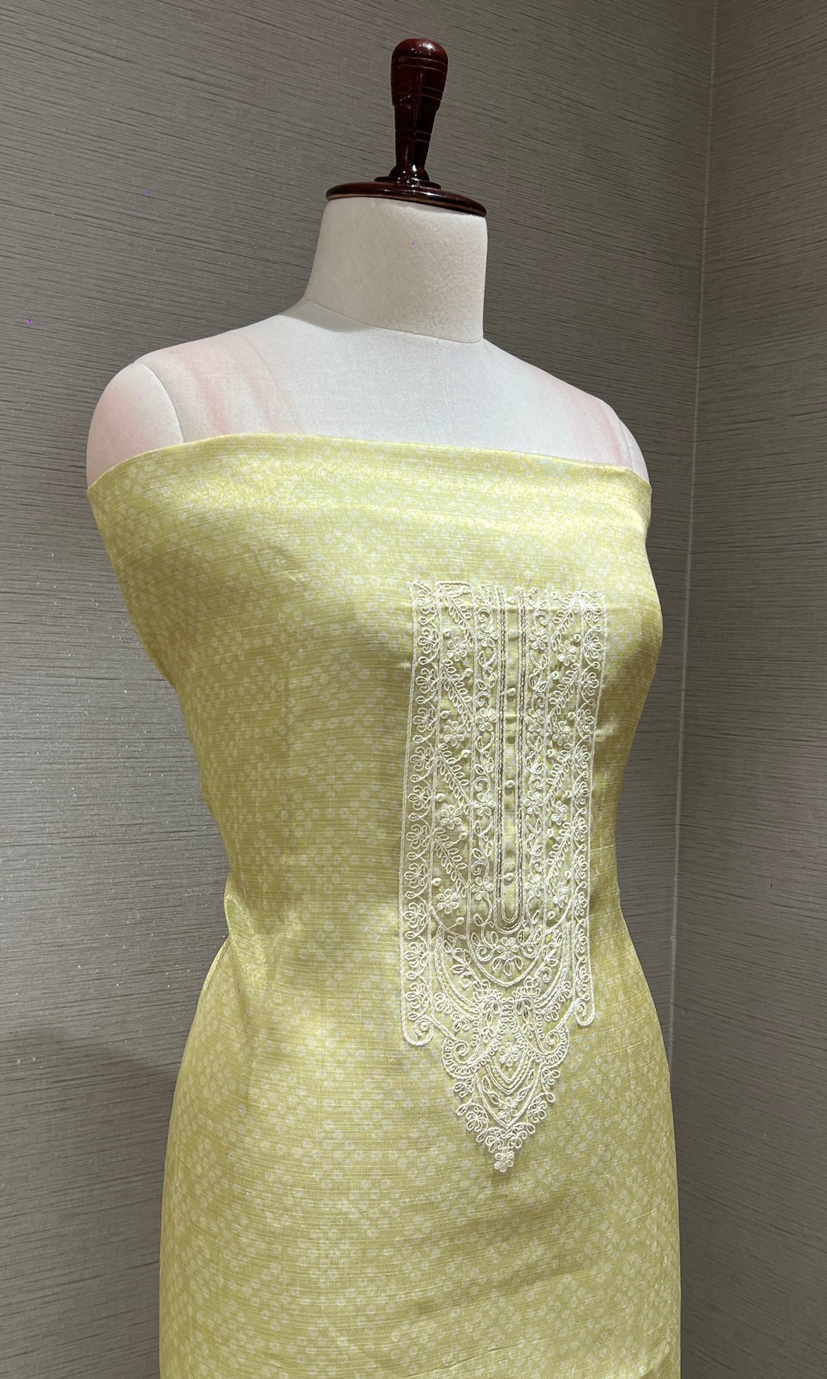 Green dress material