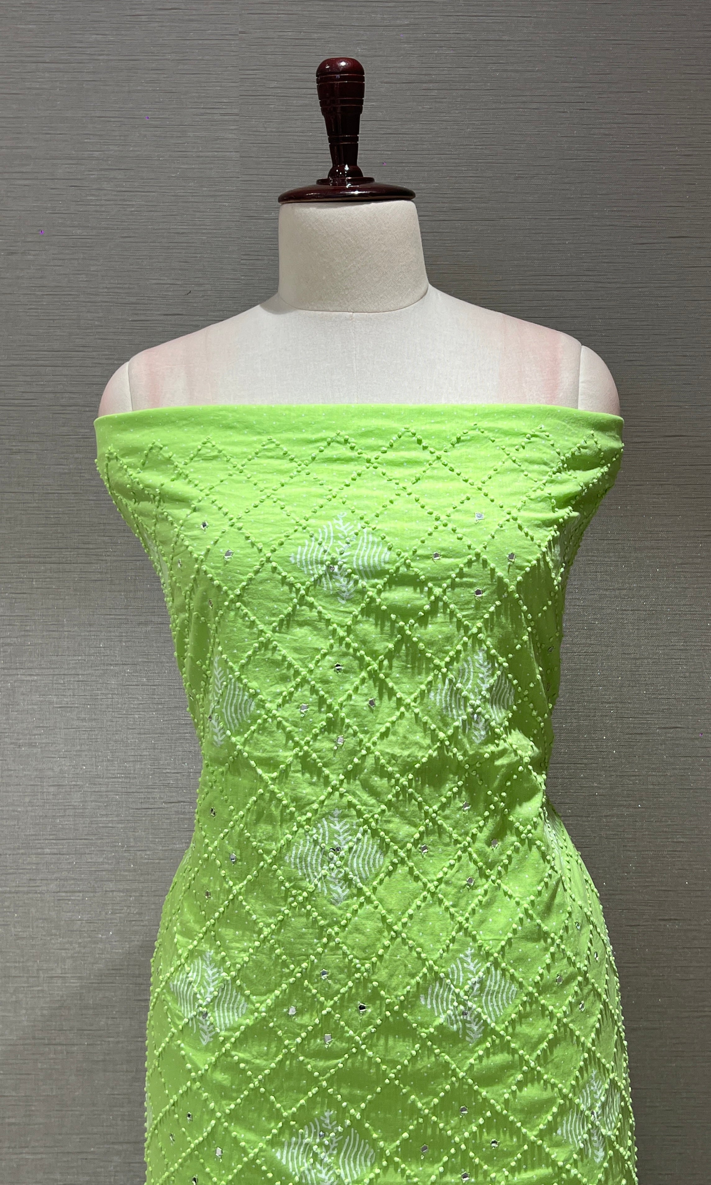 GREEN dress material