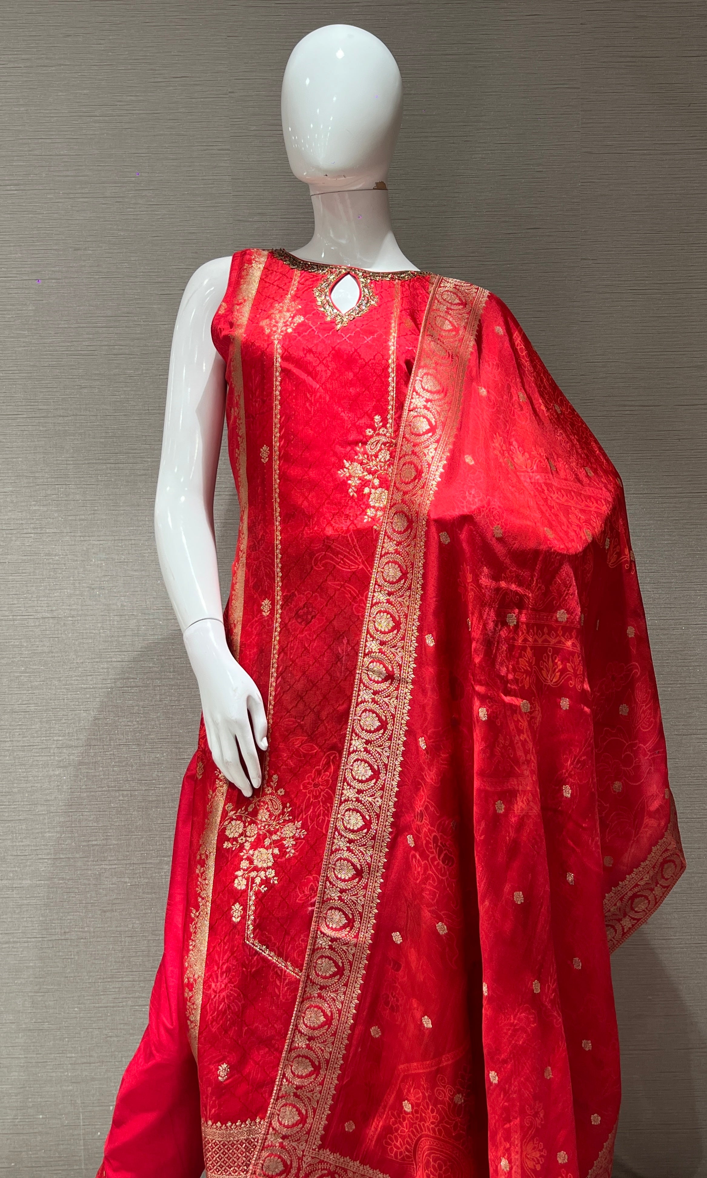 Rani pink kurta set