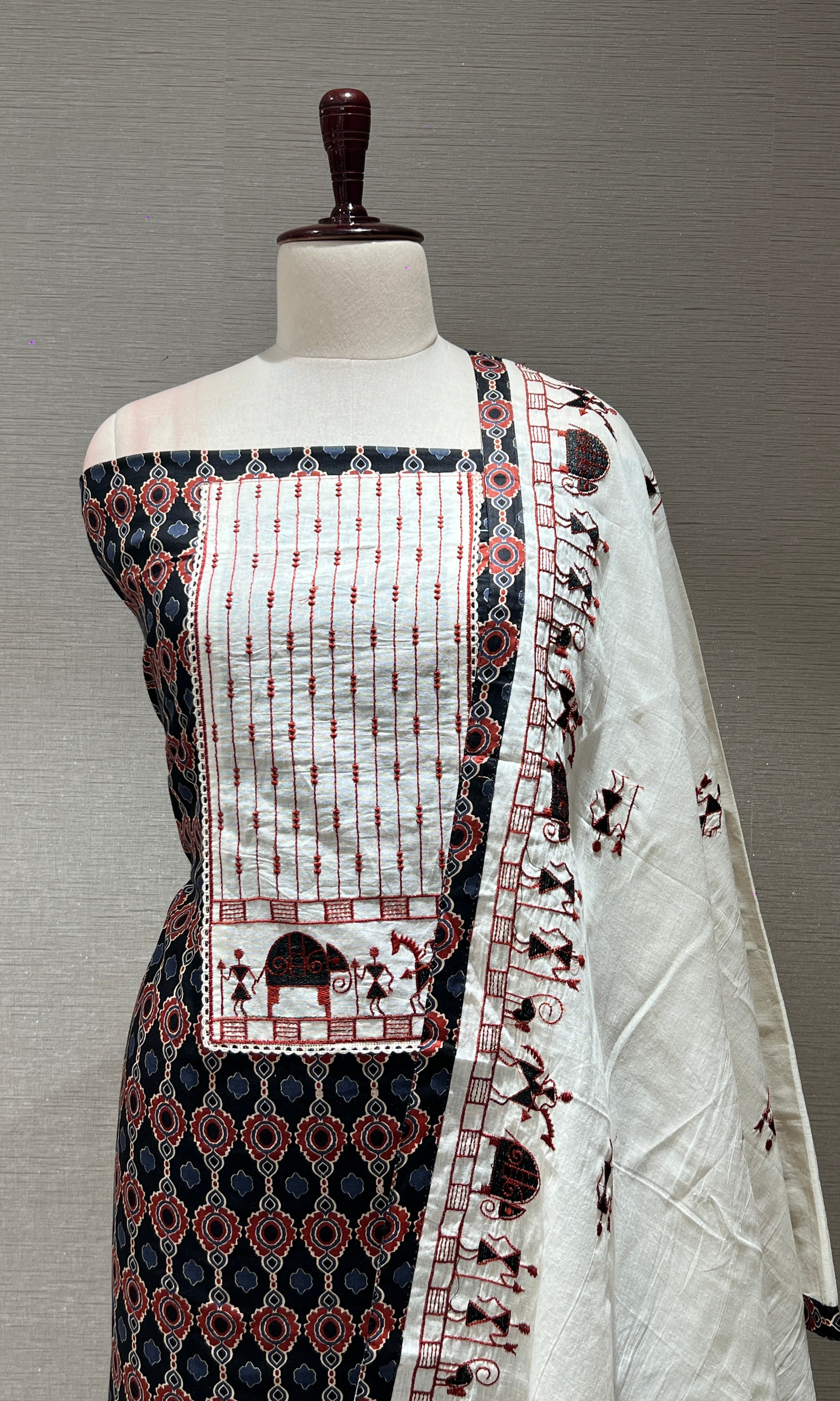 BLACK dress material