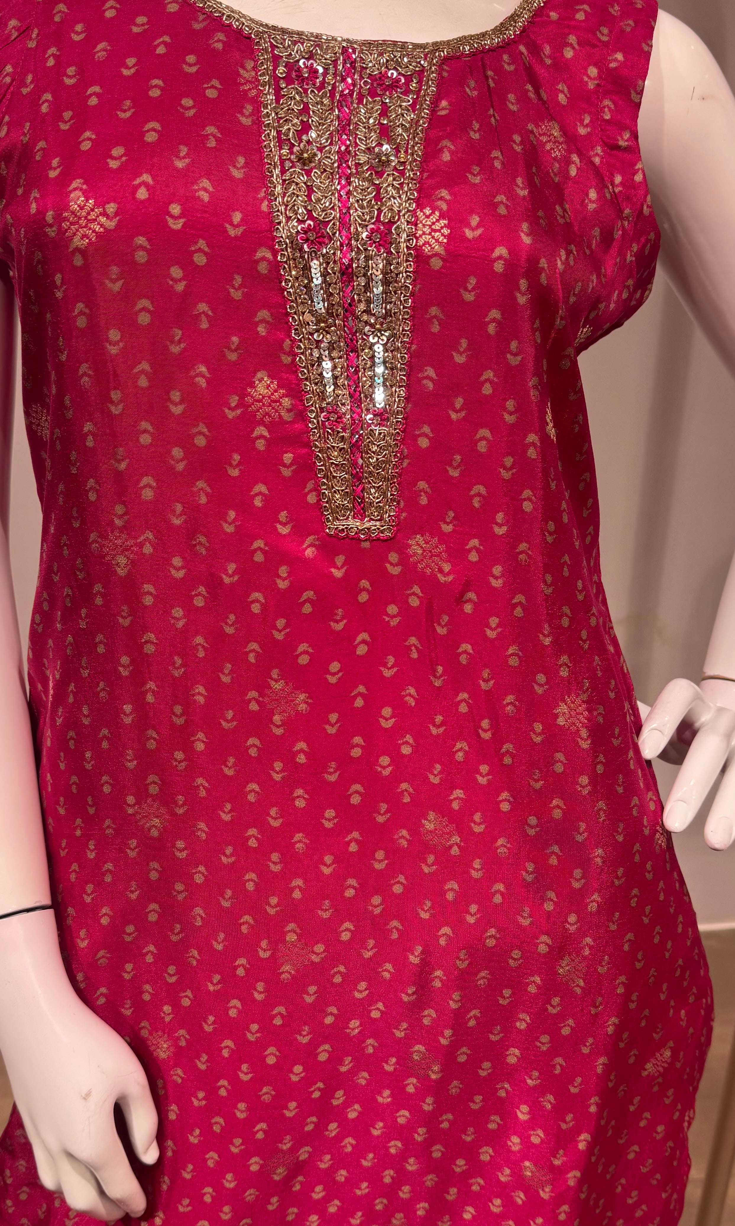 RANI and gold ethnic kurta set