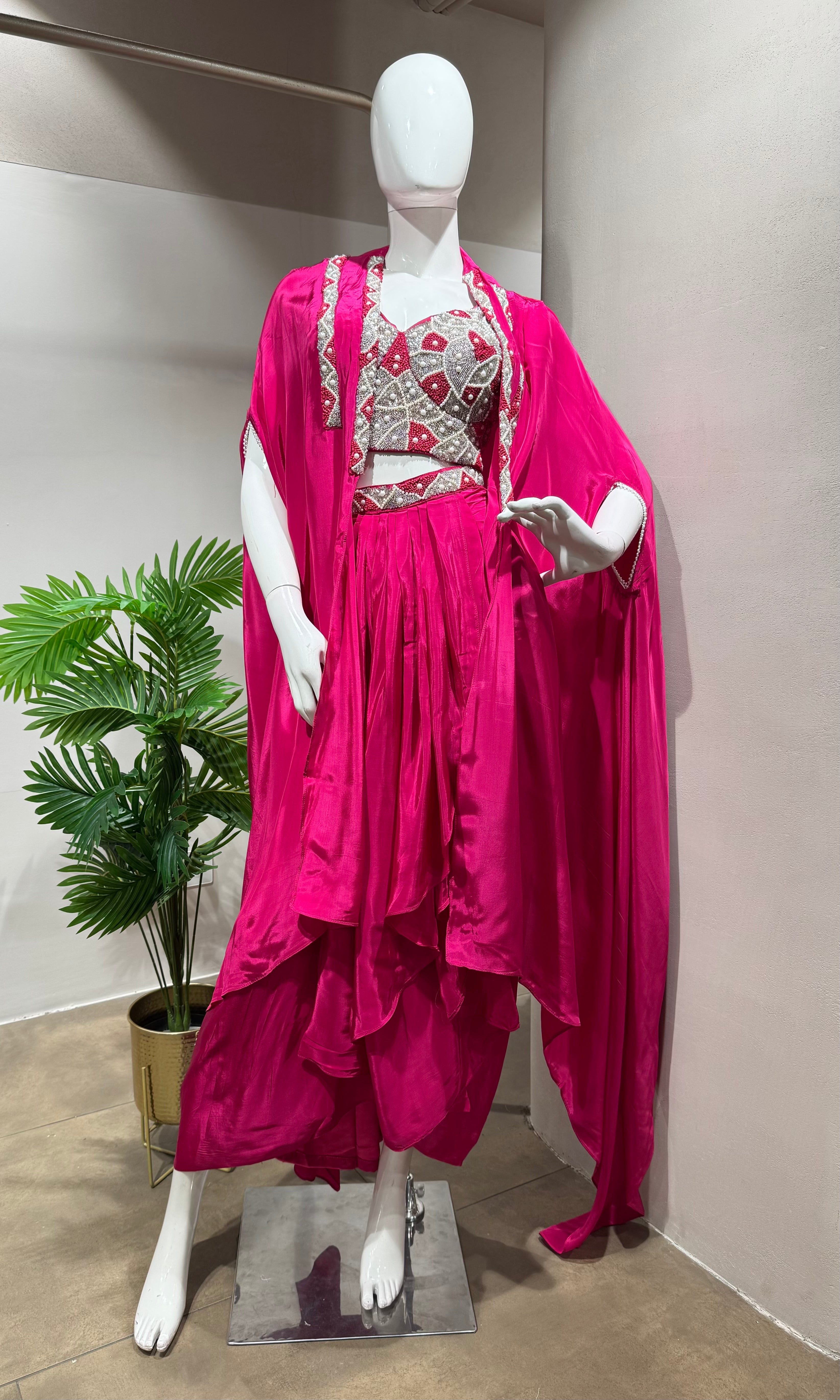 Rani Radiance Embroidered Fusion Festive Wear