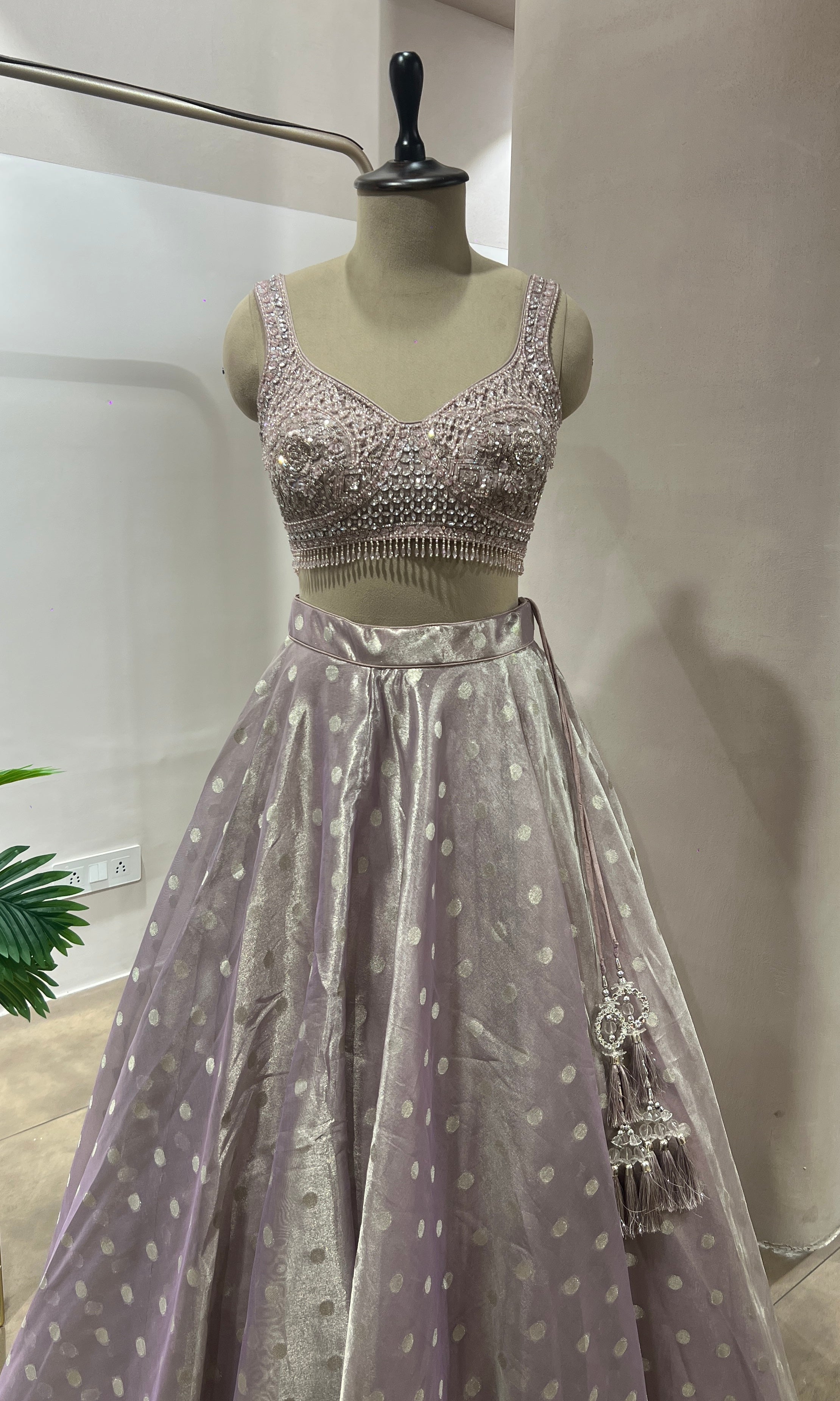 Pink INTRICATE EMBROIDERED Lehenga
