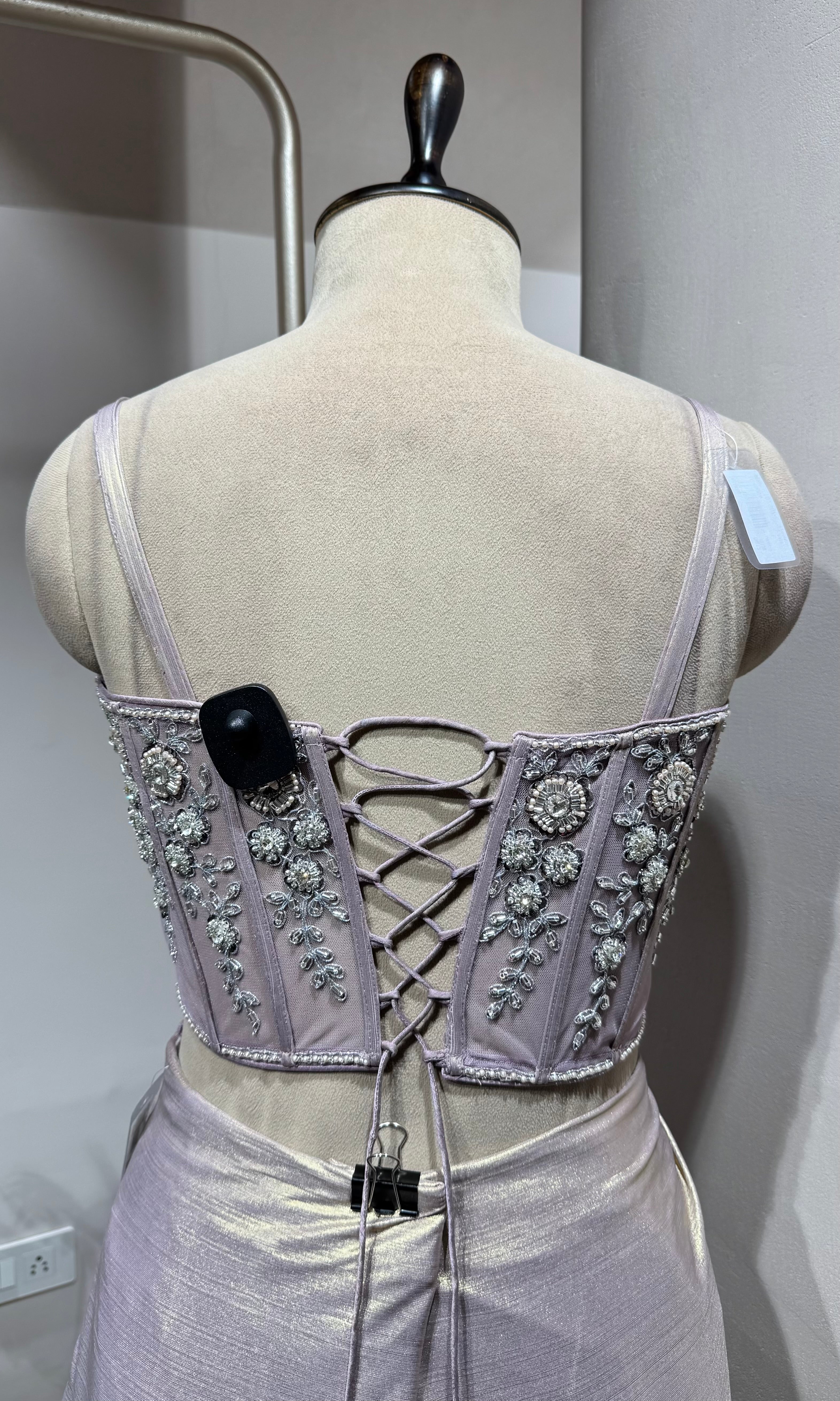 Lavender Luxe Indo-Western Cape Set