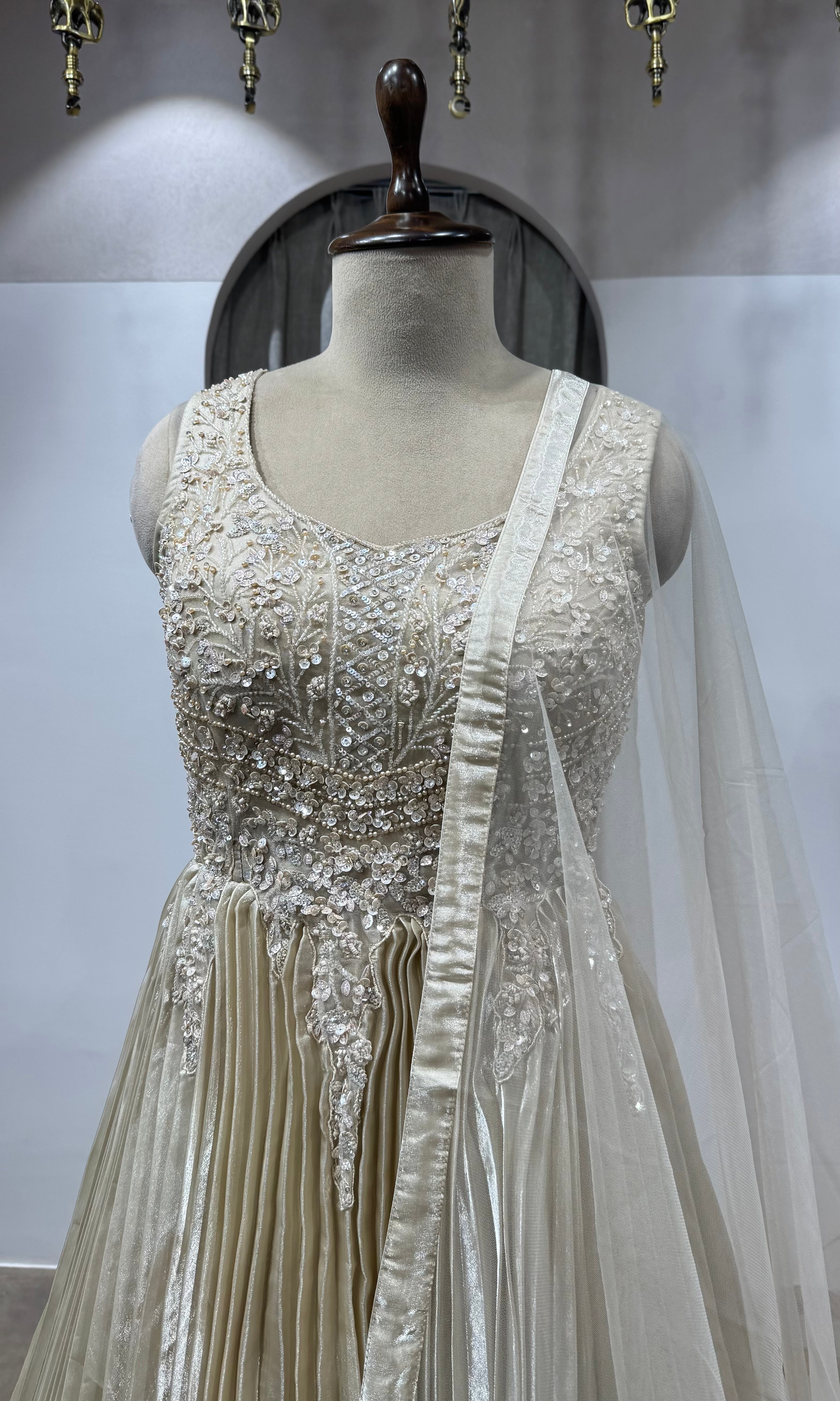 BEAGH Sequins Embroidered Gown