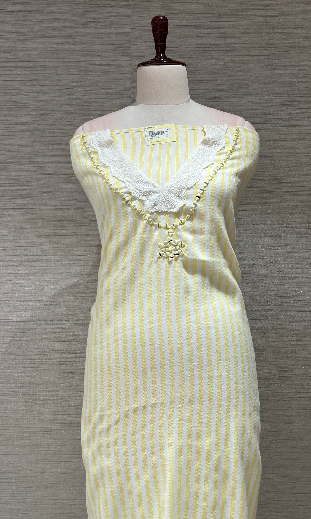 Yellow dress material