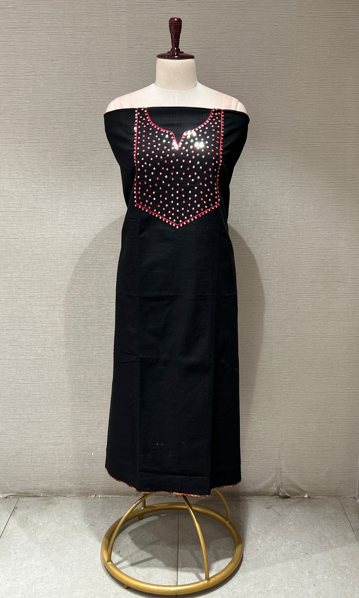 Black dress material