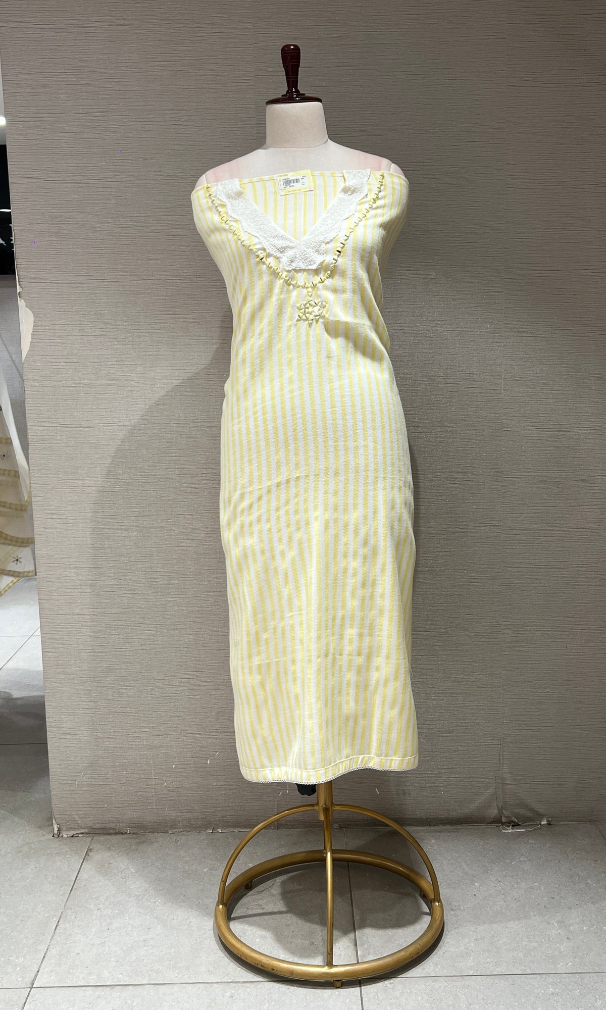 Yellow dress material
