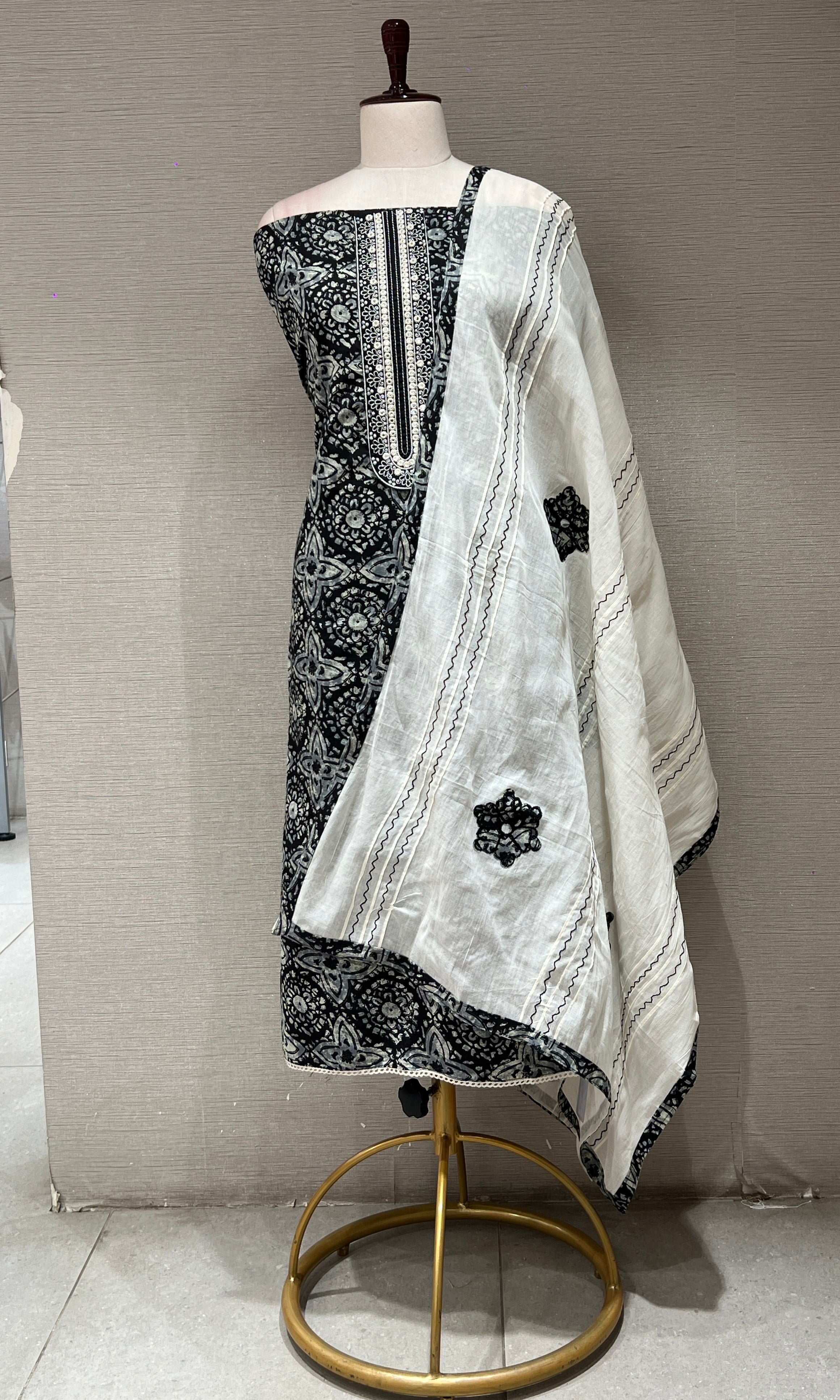 Black dress material