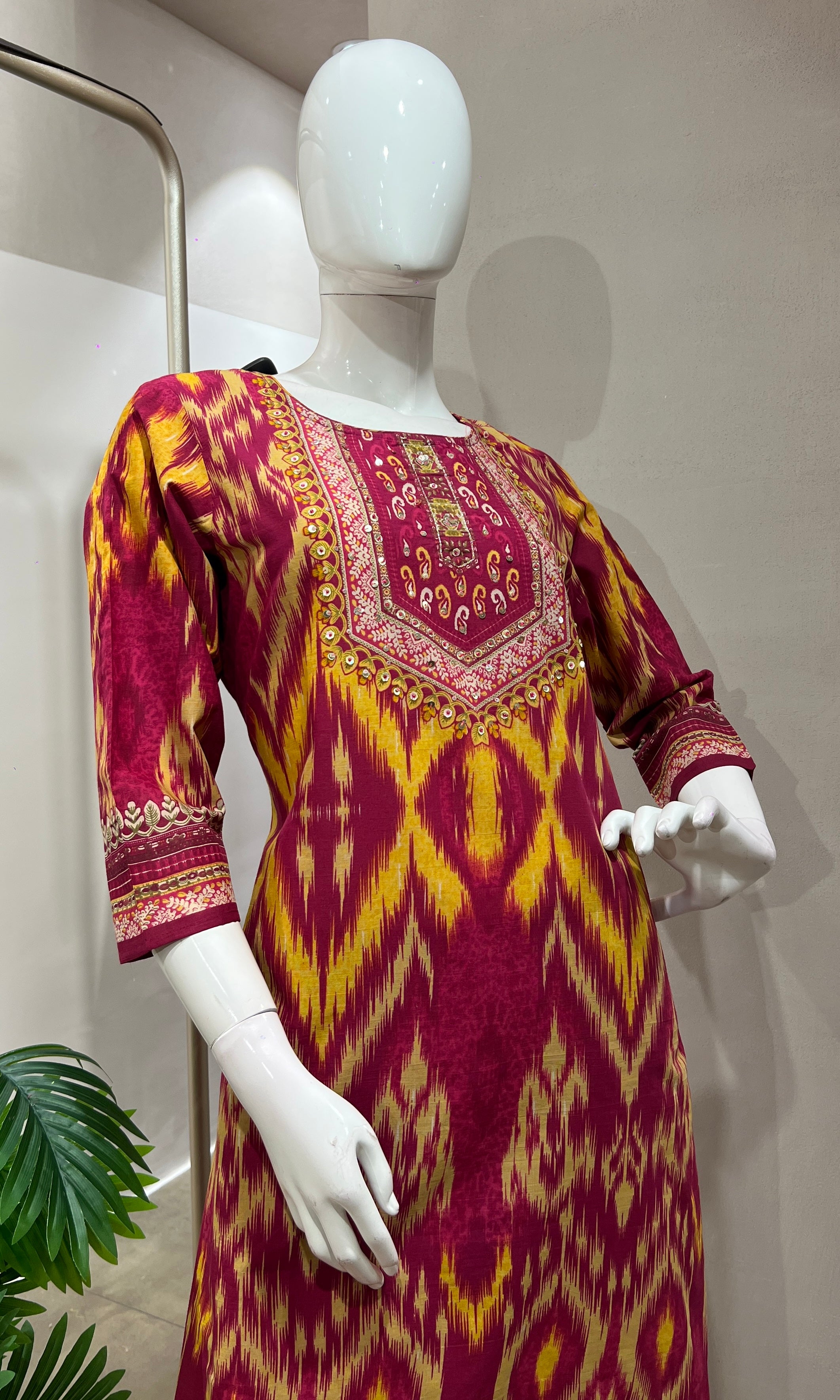 Rani pink ETHNIC kurta set