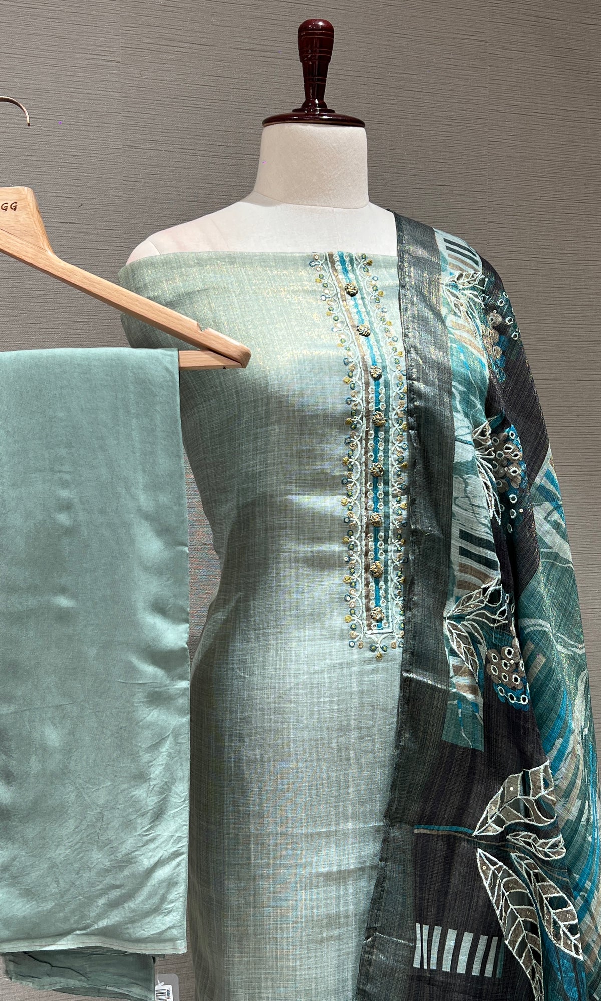 Blue dress material