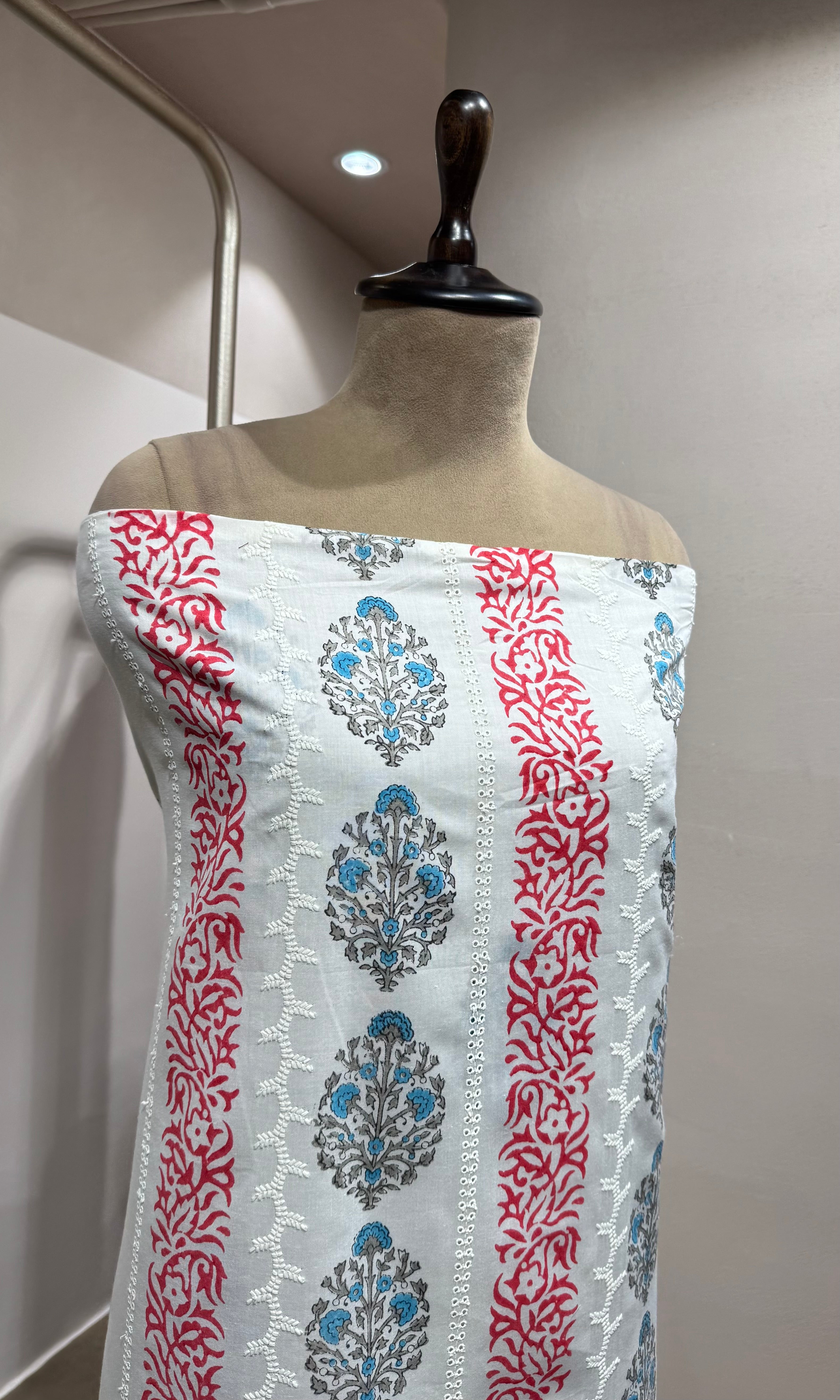 PINK Pure Cotton Printed dress material