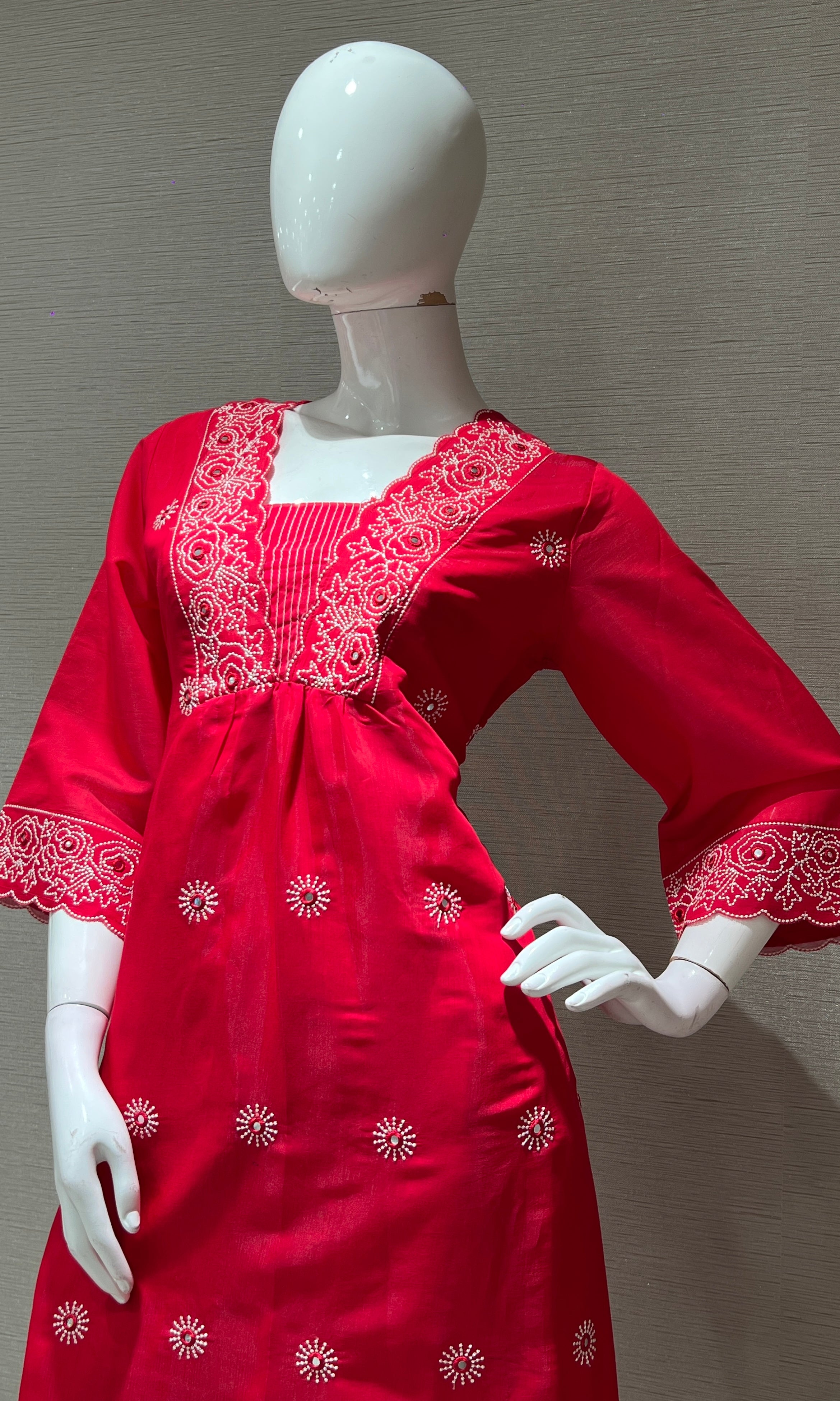 PINK ETHNIC KURTA SET