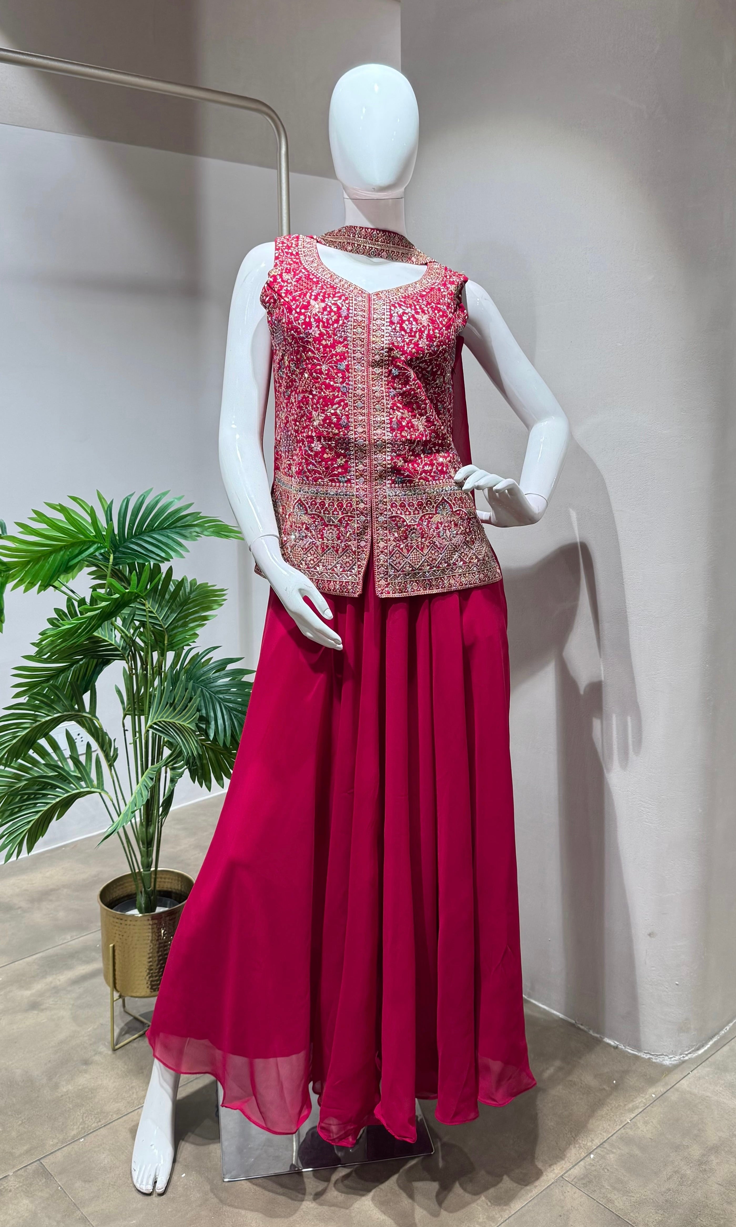 RANI PINK PALAZZO SET