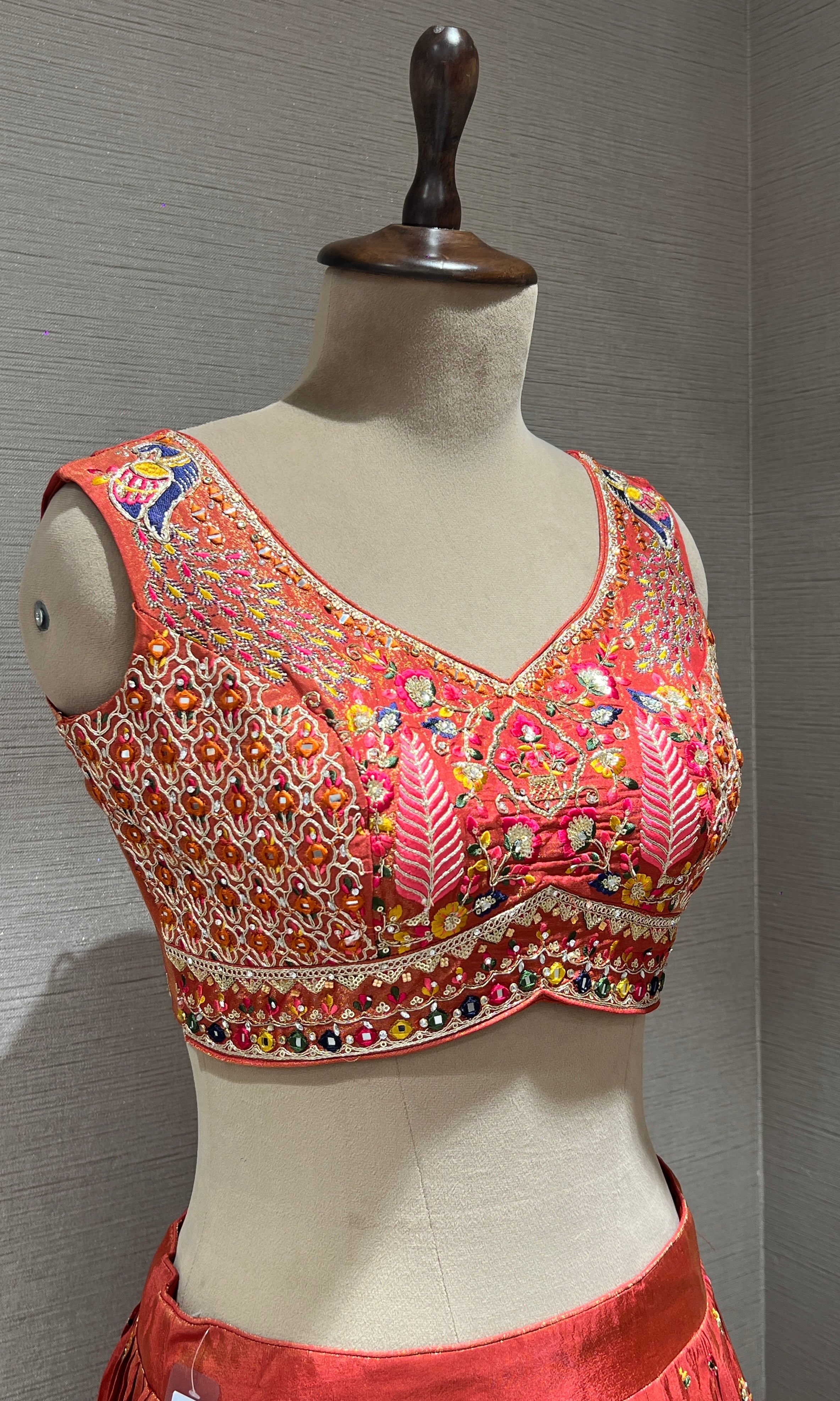 Rust Lehenga