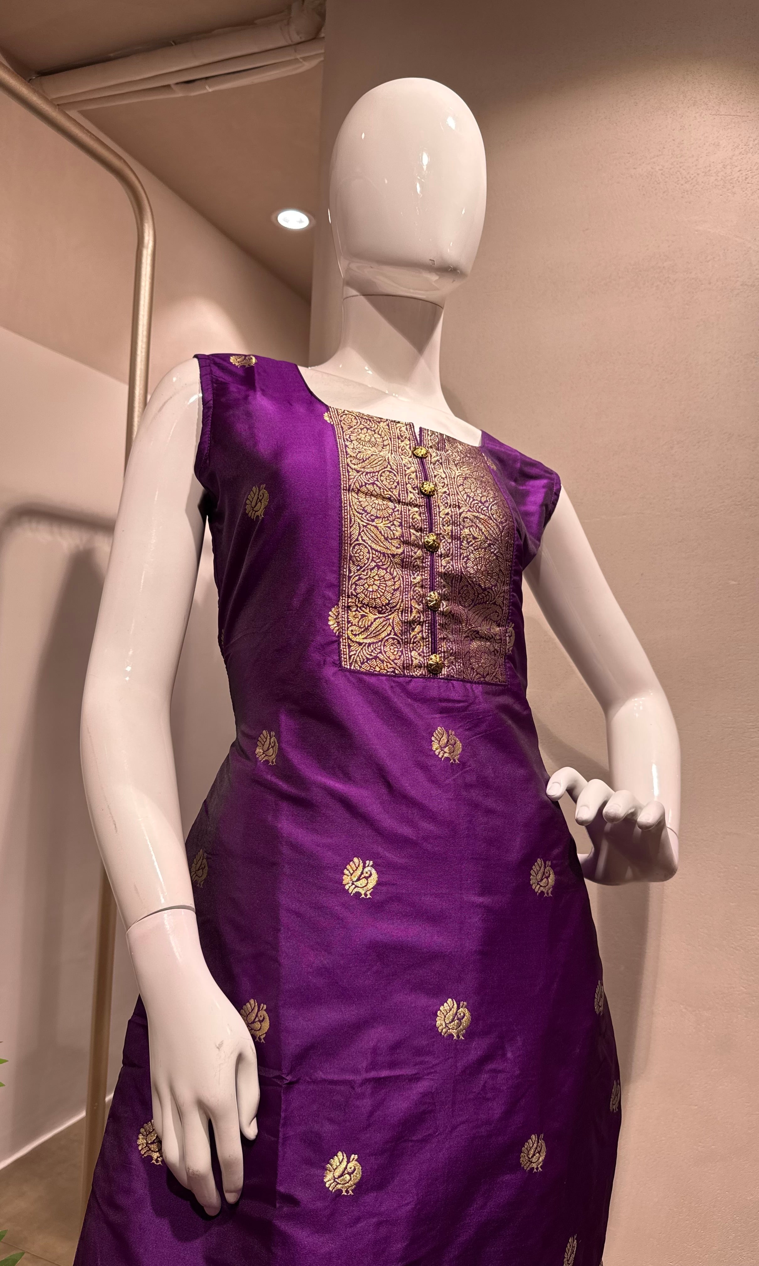 Royal PURPLE Banarasi Kurta Set
