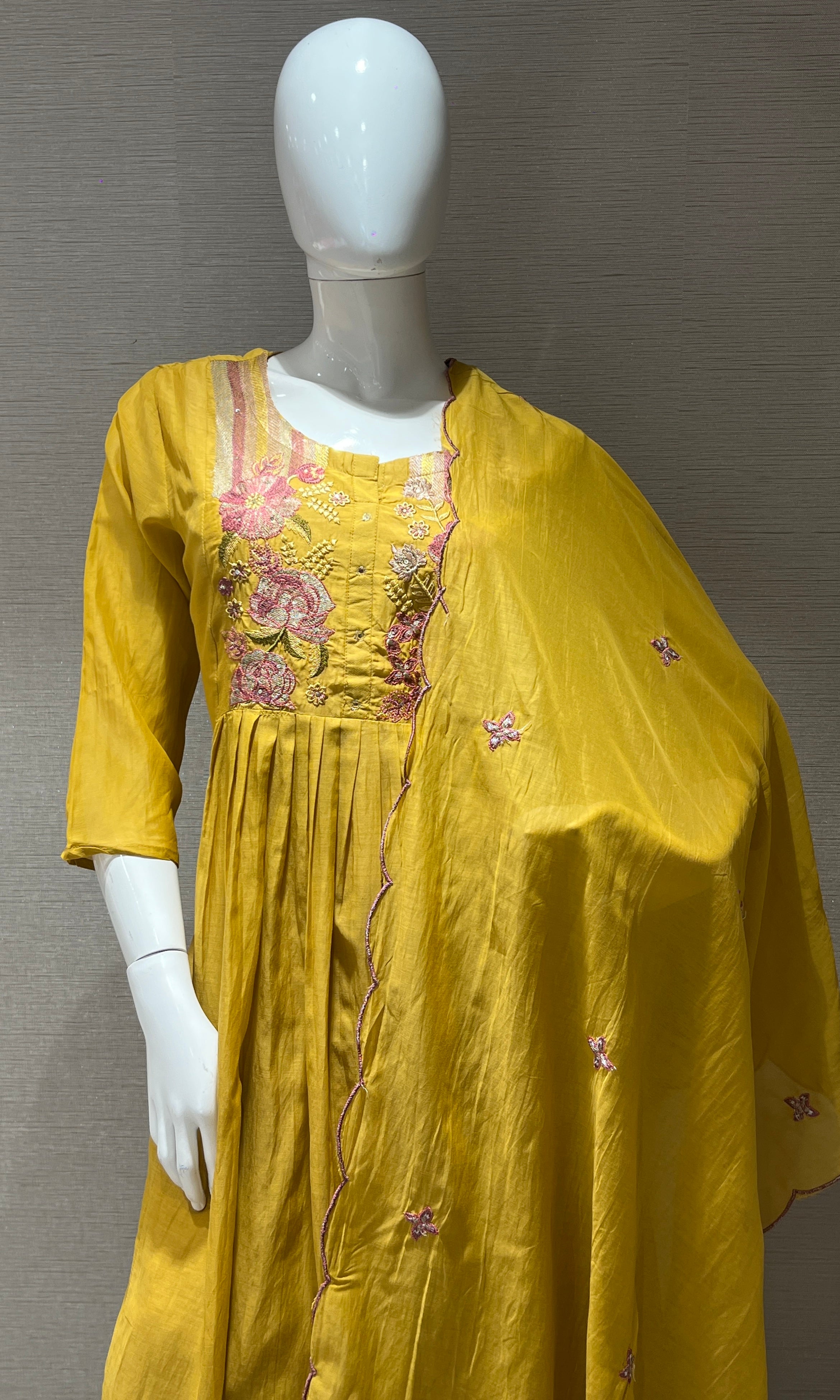 Yellow Anarkali