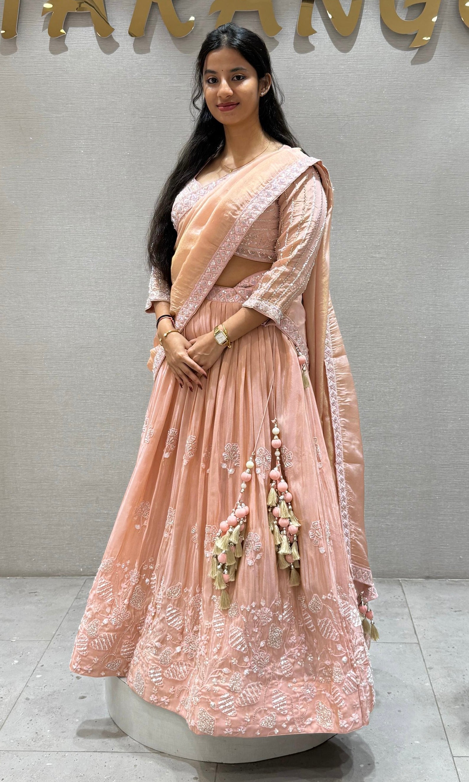 Peach Lehenga