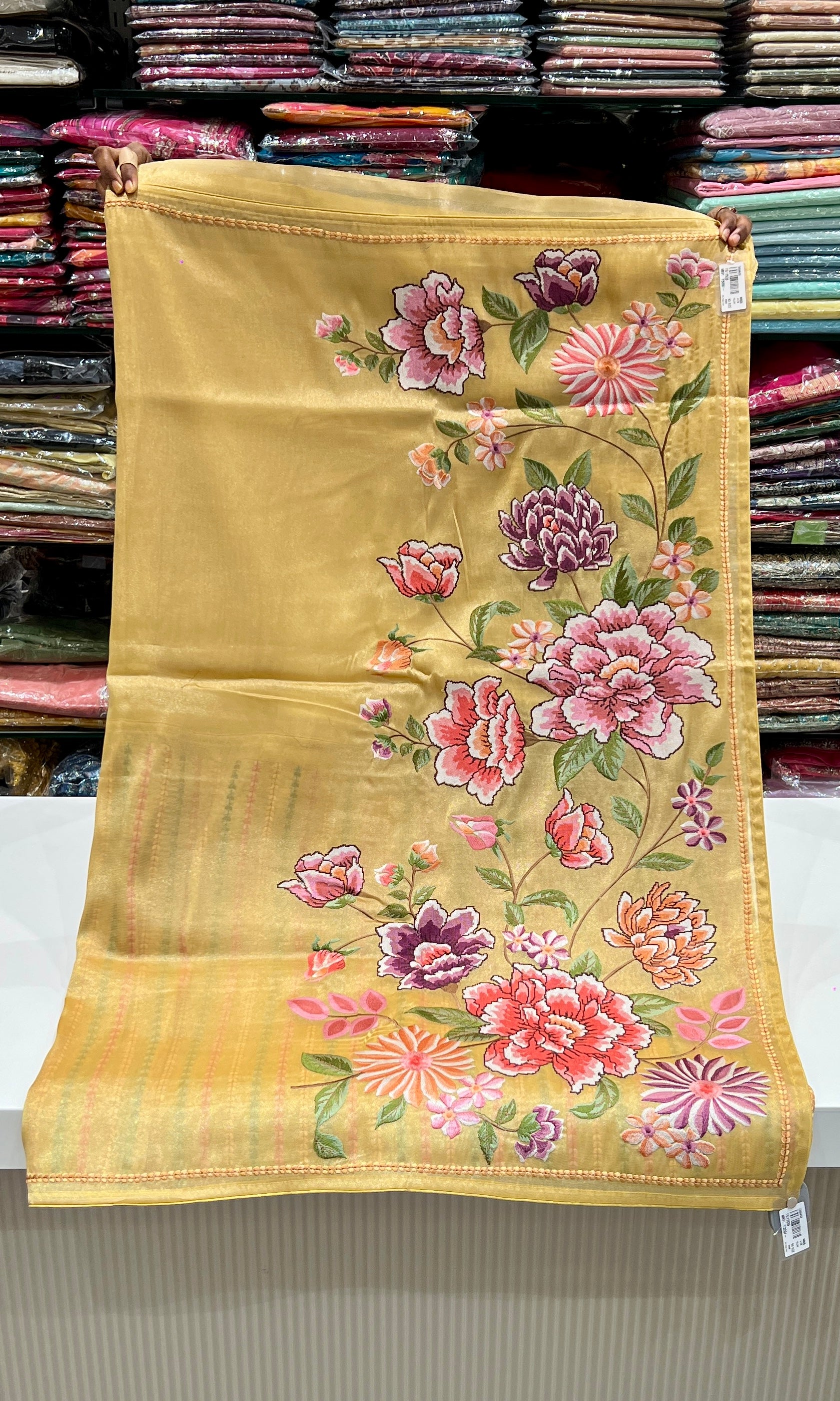 Yellow saree