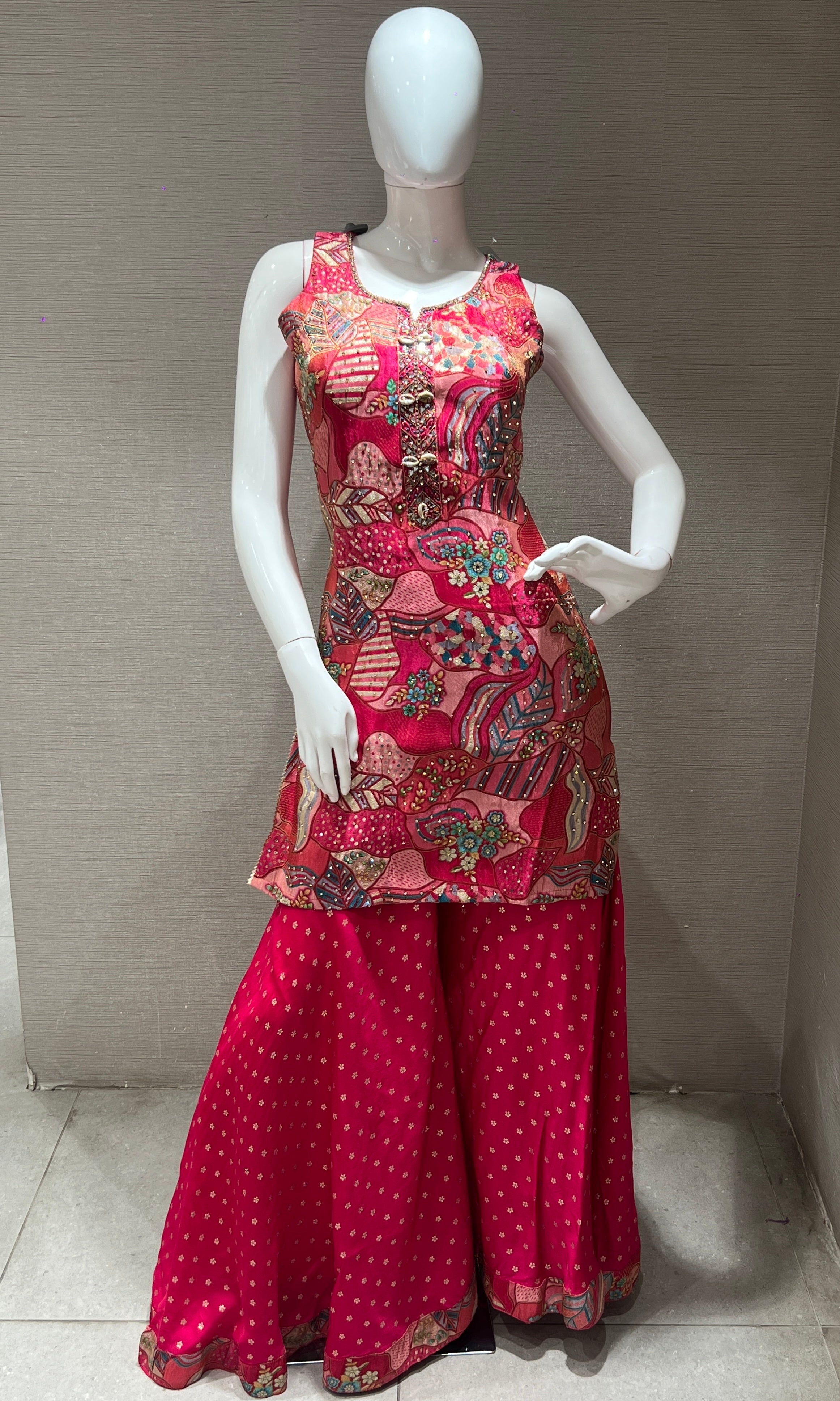 Pink Sharara