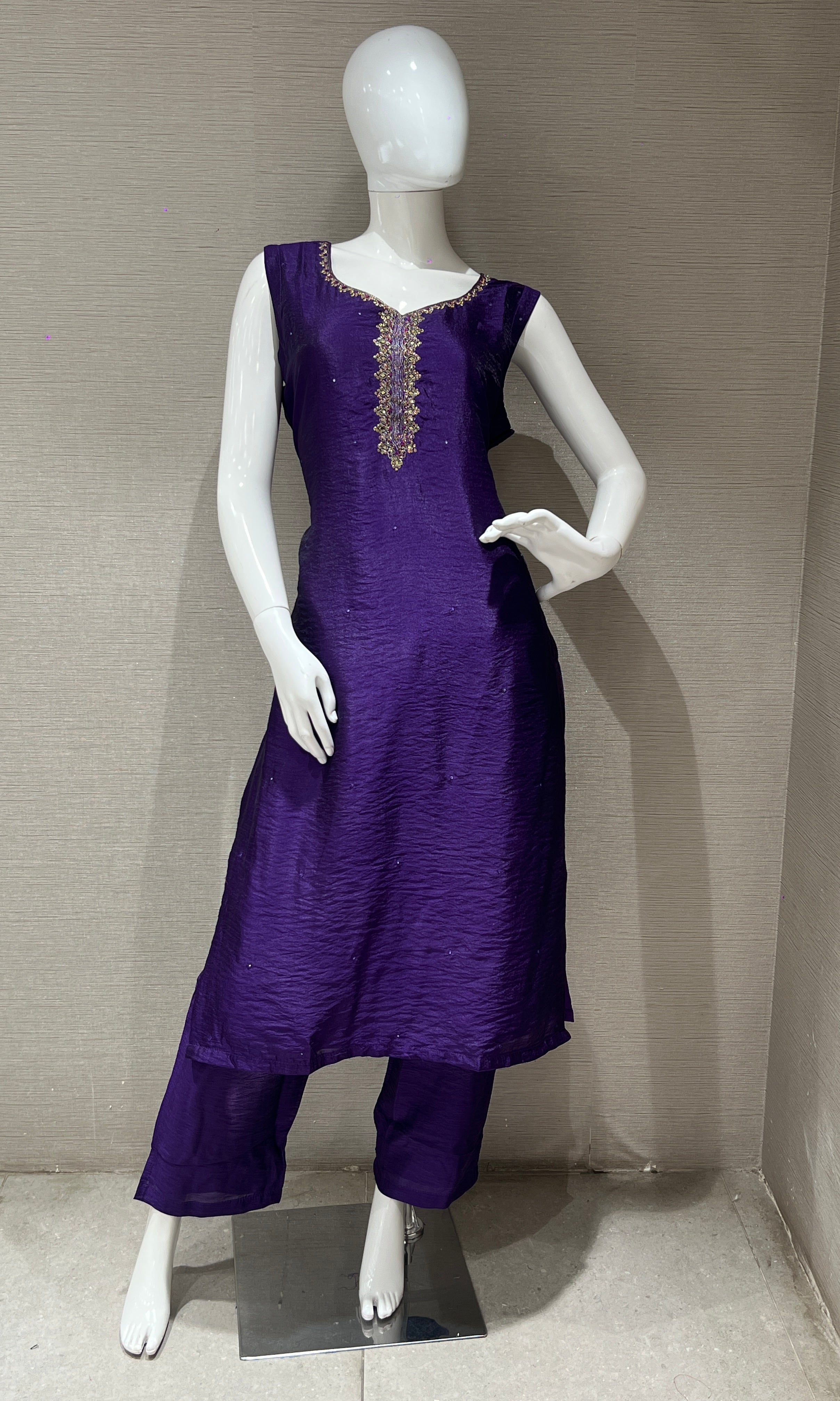 Purple purple kurta set