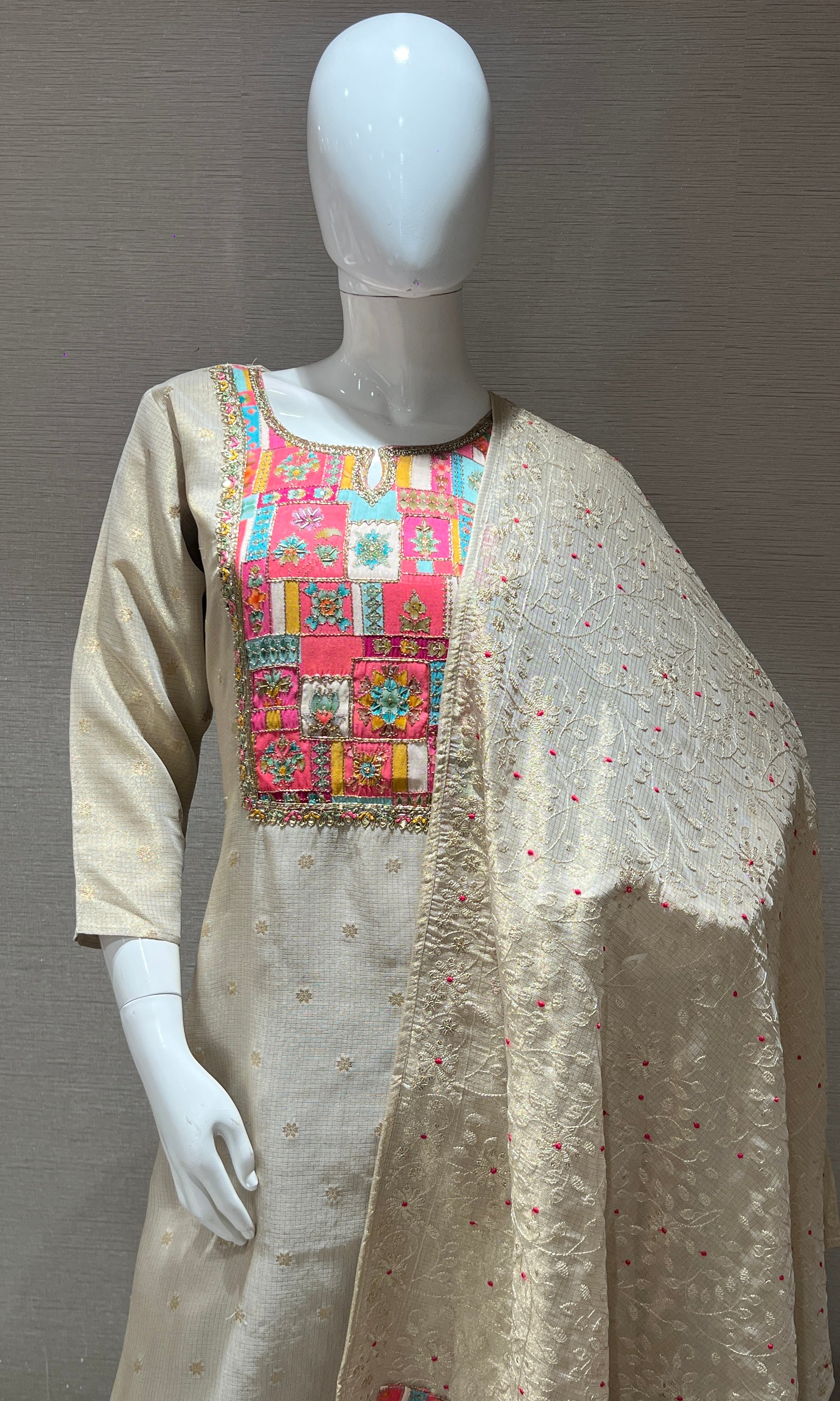 Grey kurta set