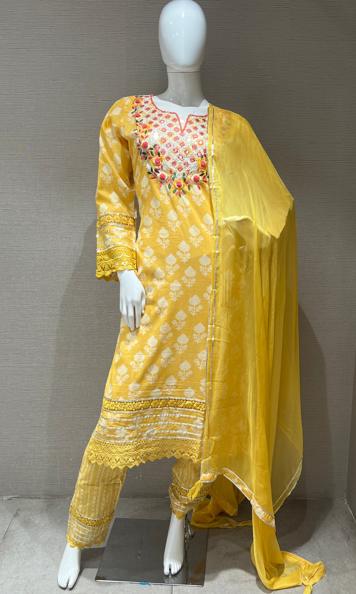 🔆Yellow kurta set🔆 3223