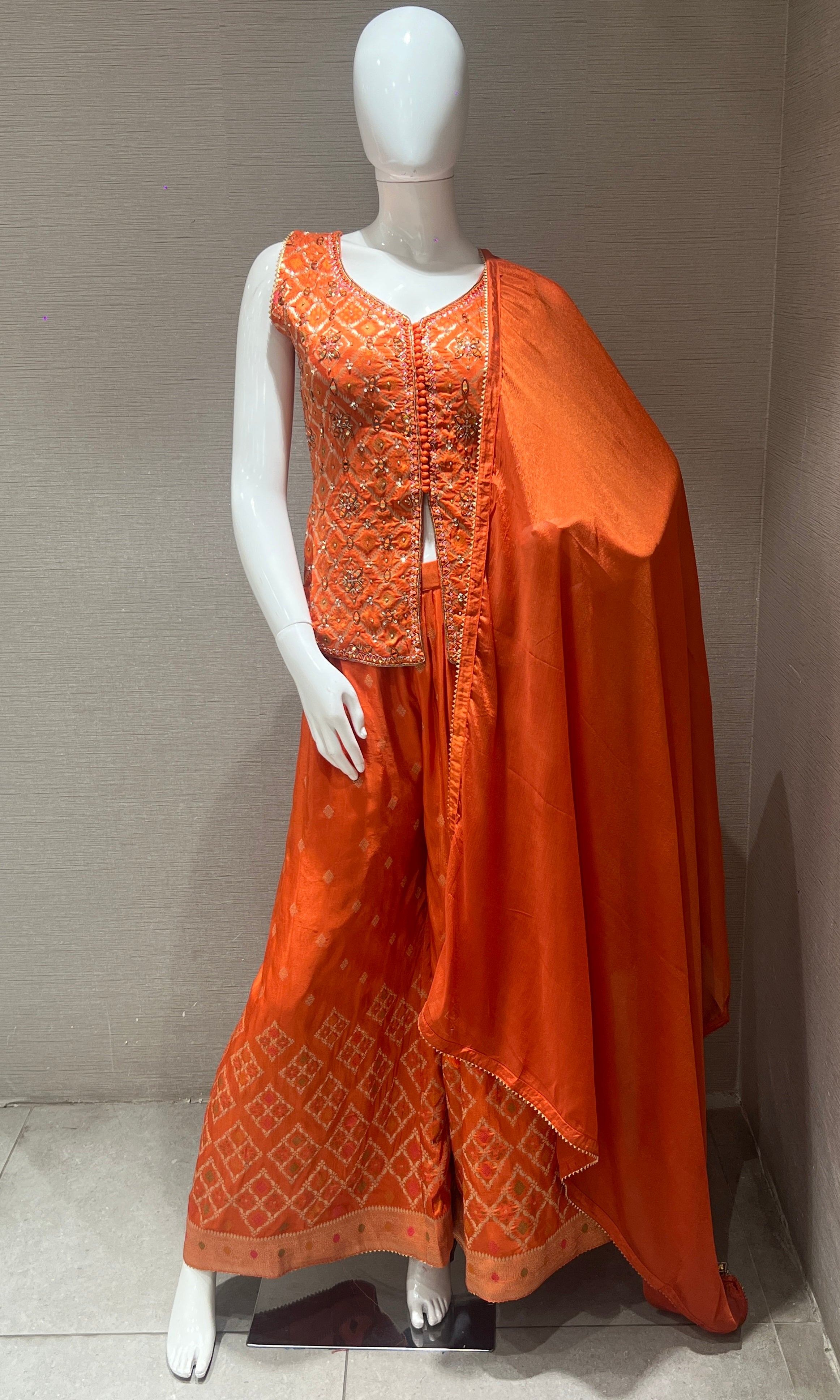 Orange palazzo