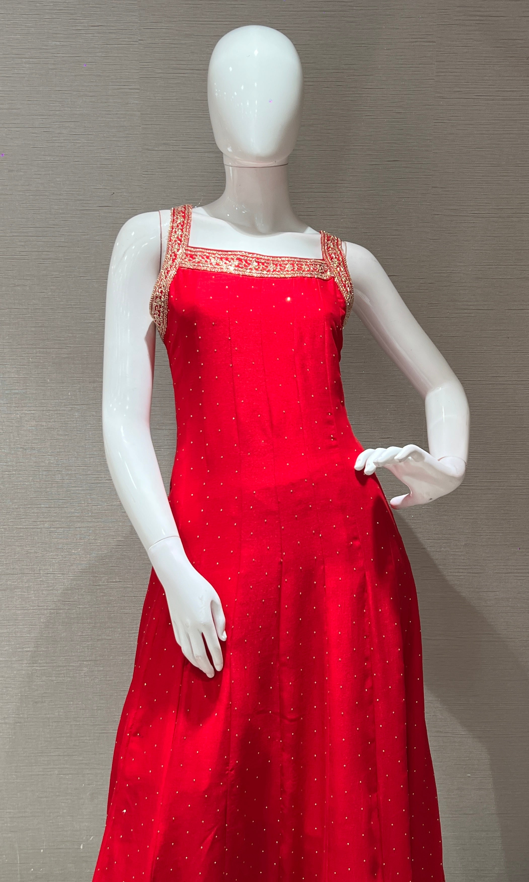 Red gold Ethnic kurta set