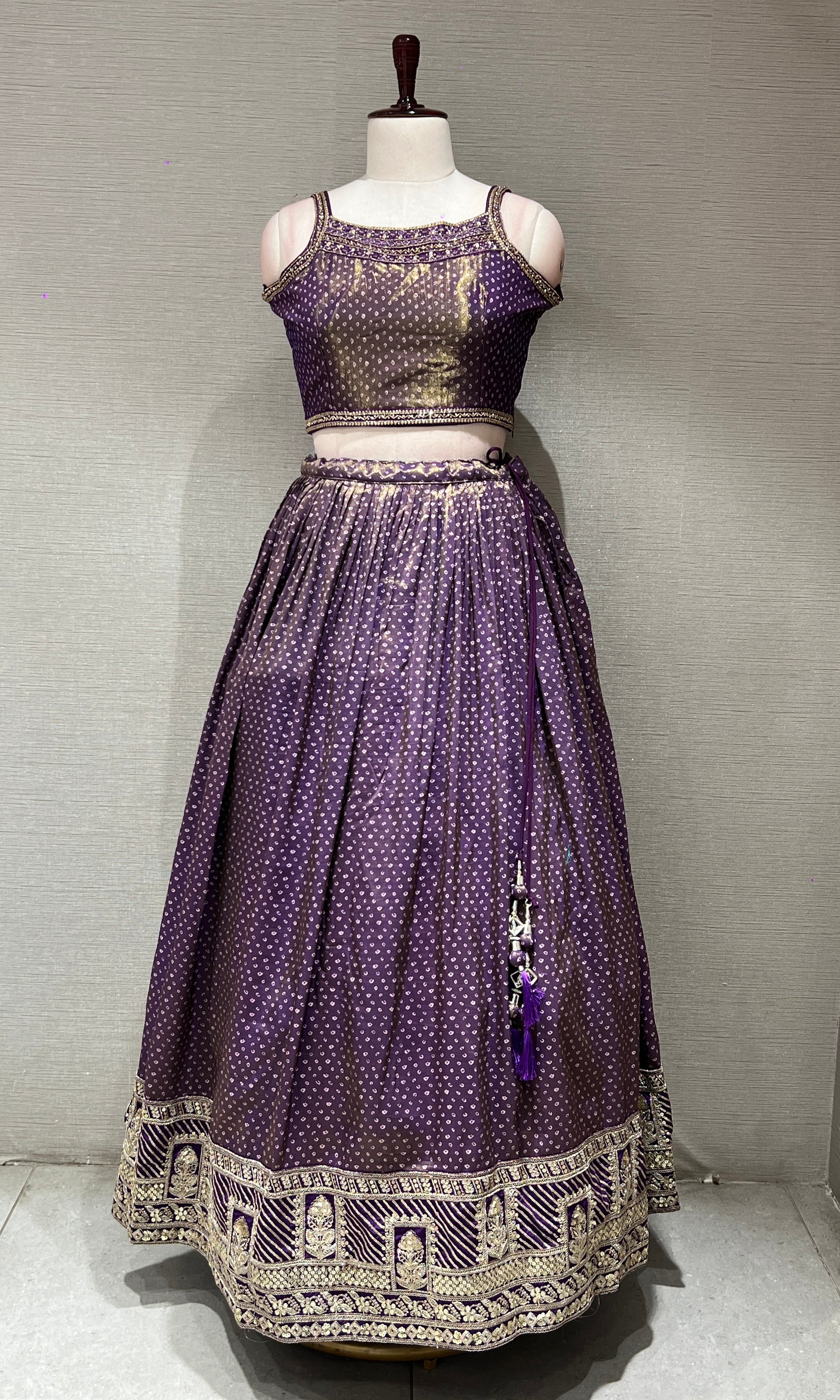 Purple EMBELLISHED Lehenga CHOLI