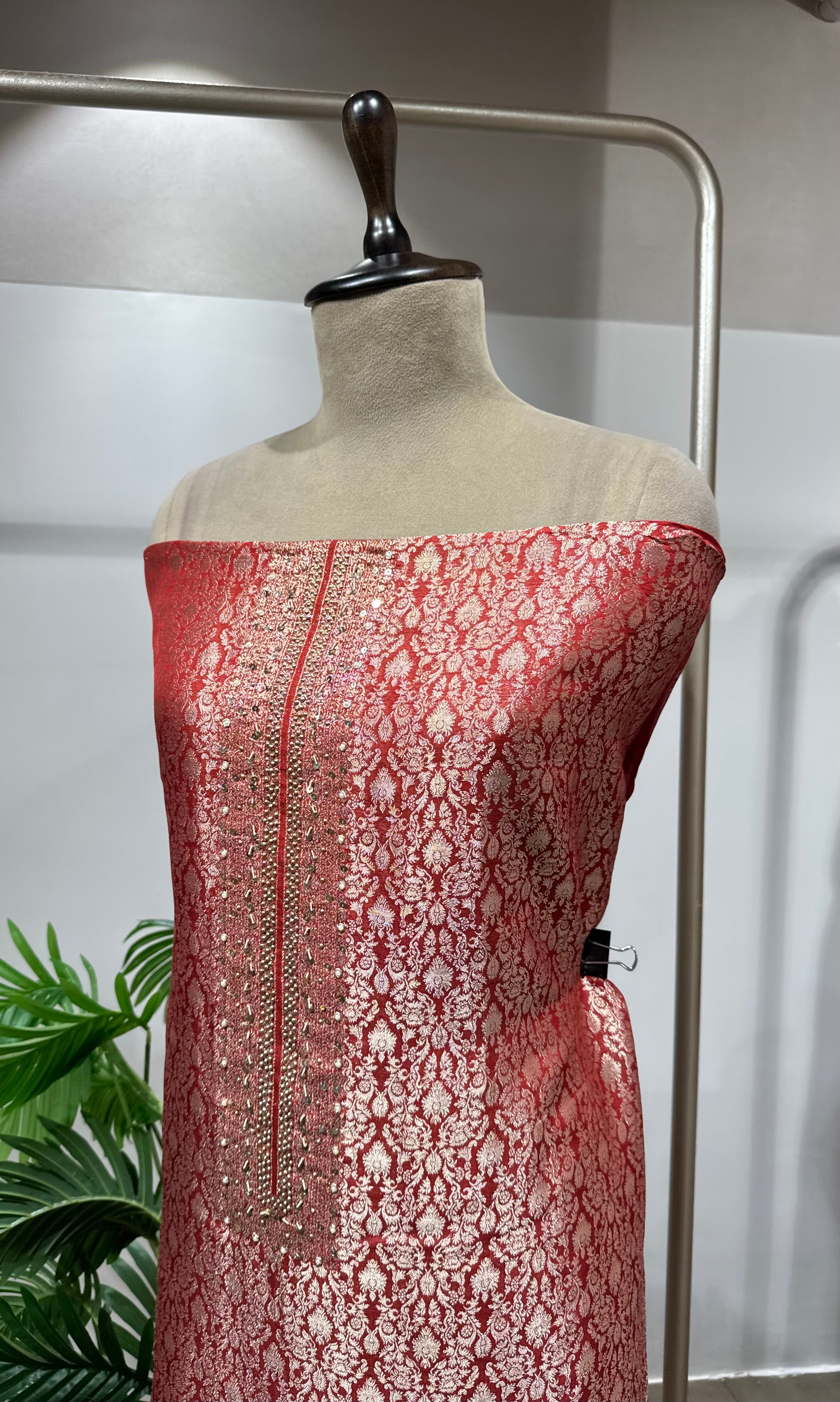 RANI BANARASI SILK DRESS MATERIAL