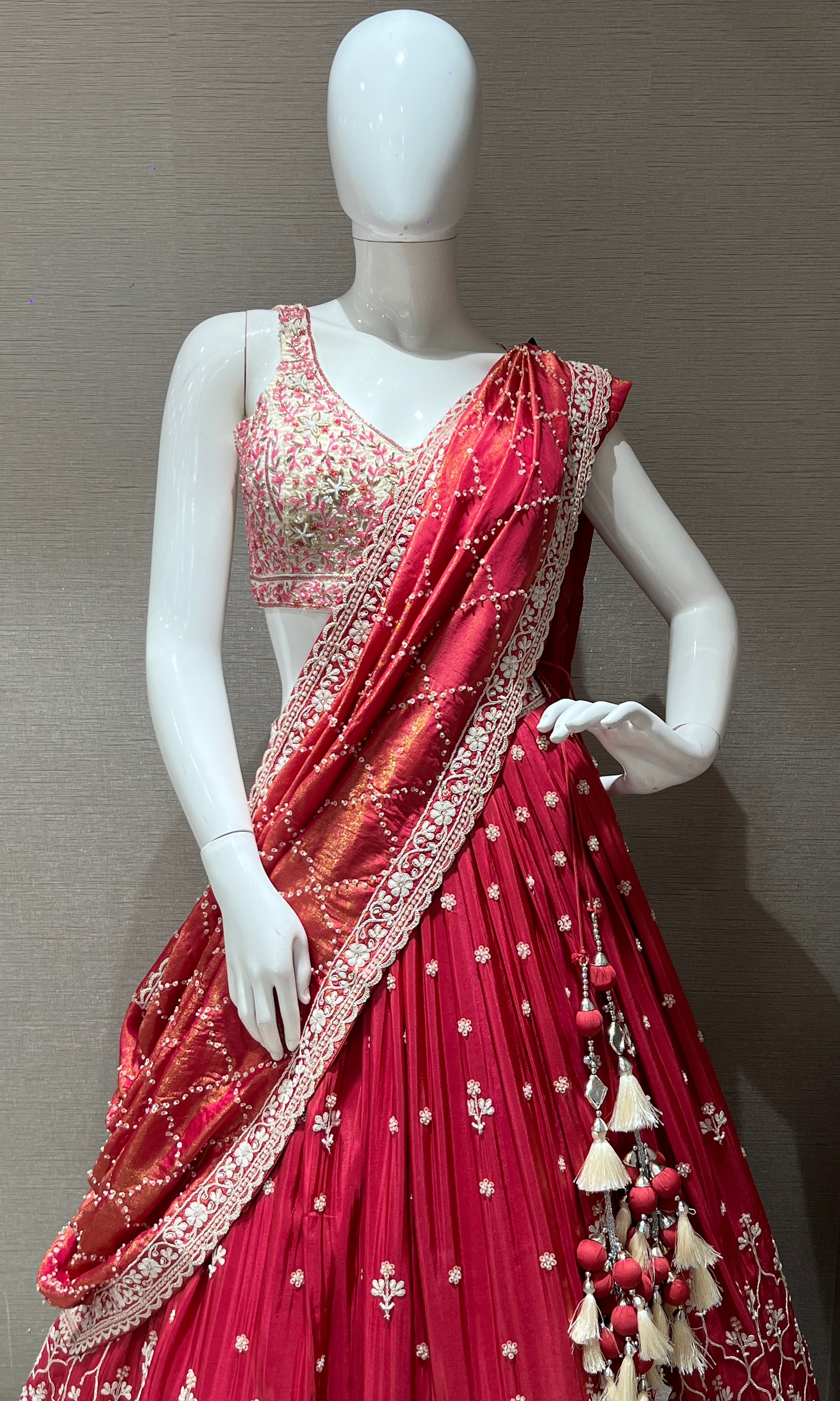 Rust orange Lehenga