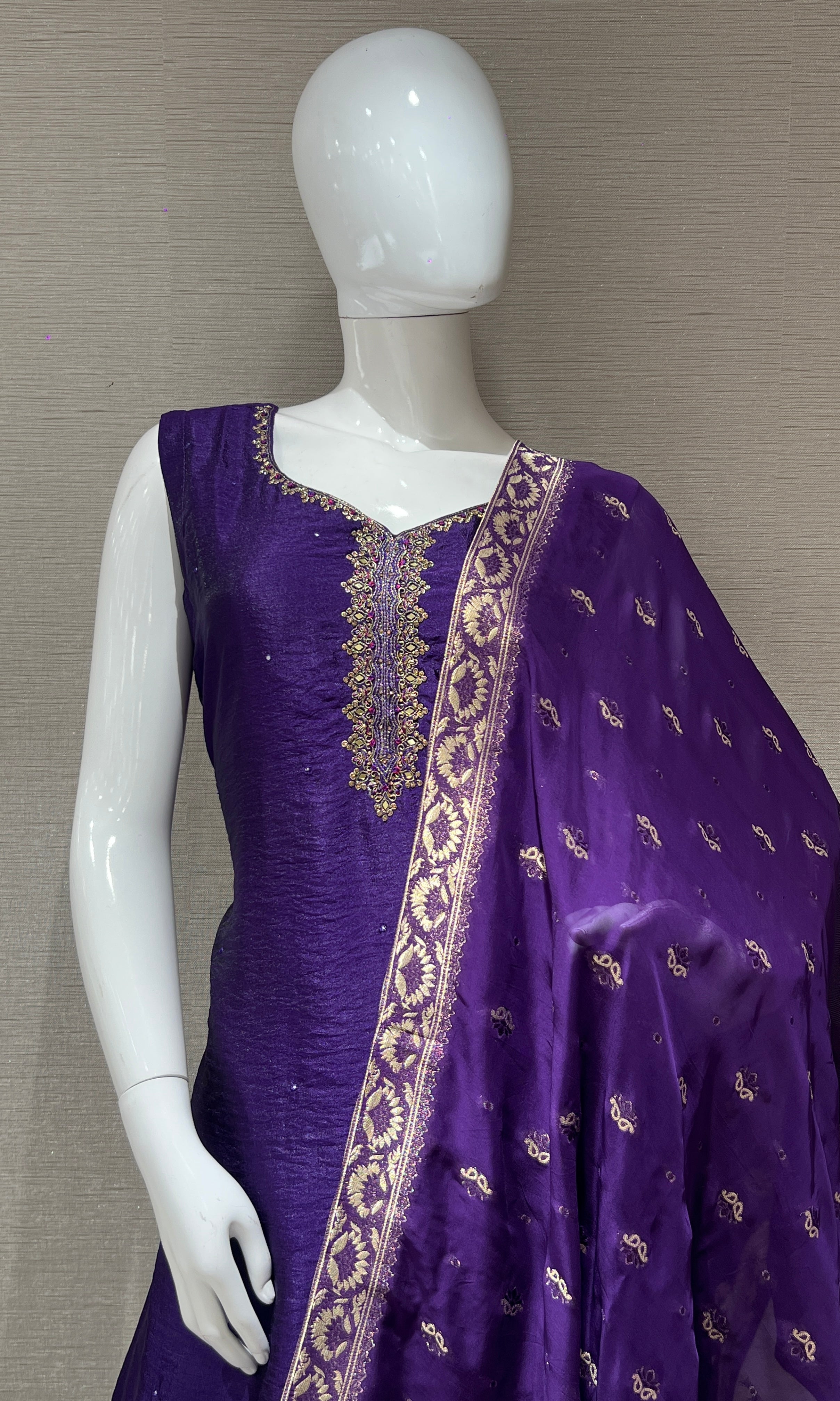 Purple purple kurta set