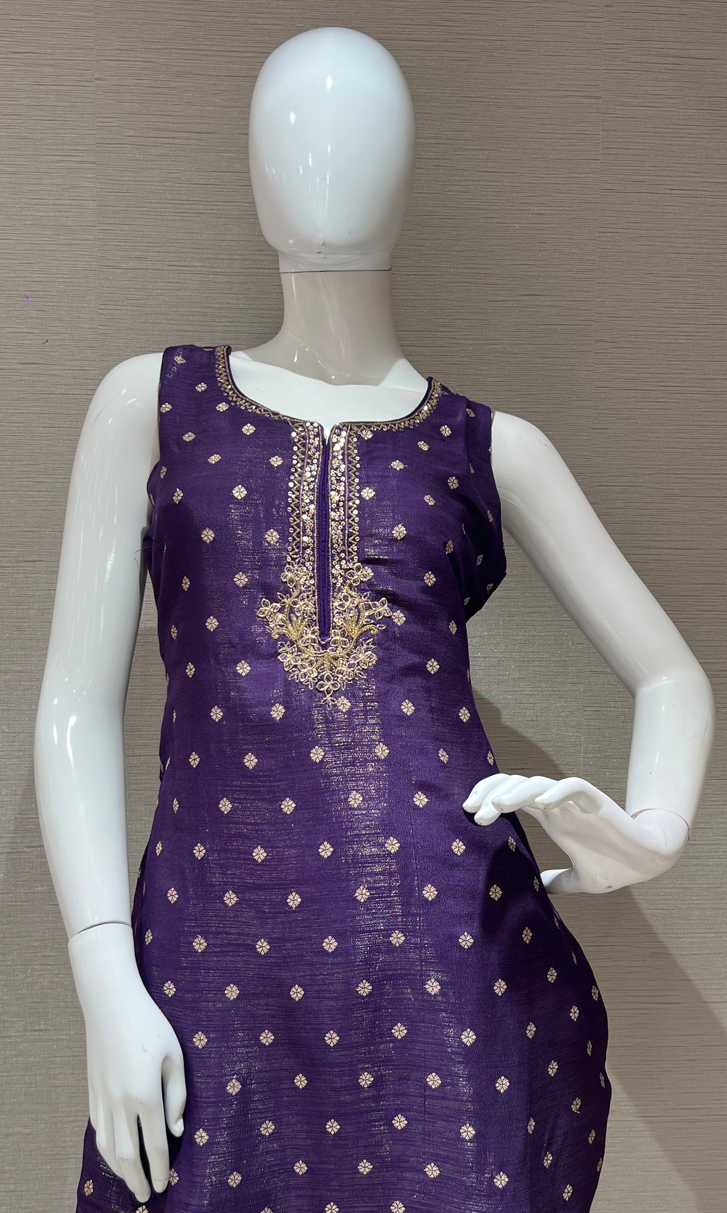 Purple kurta set