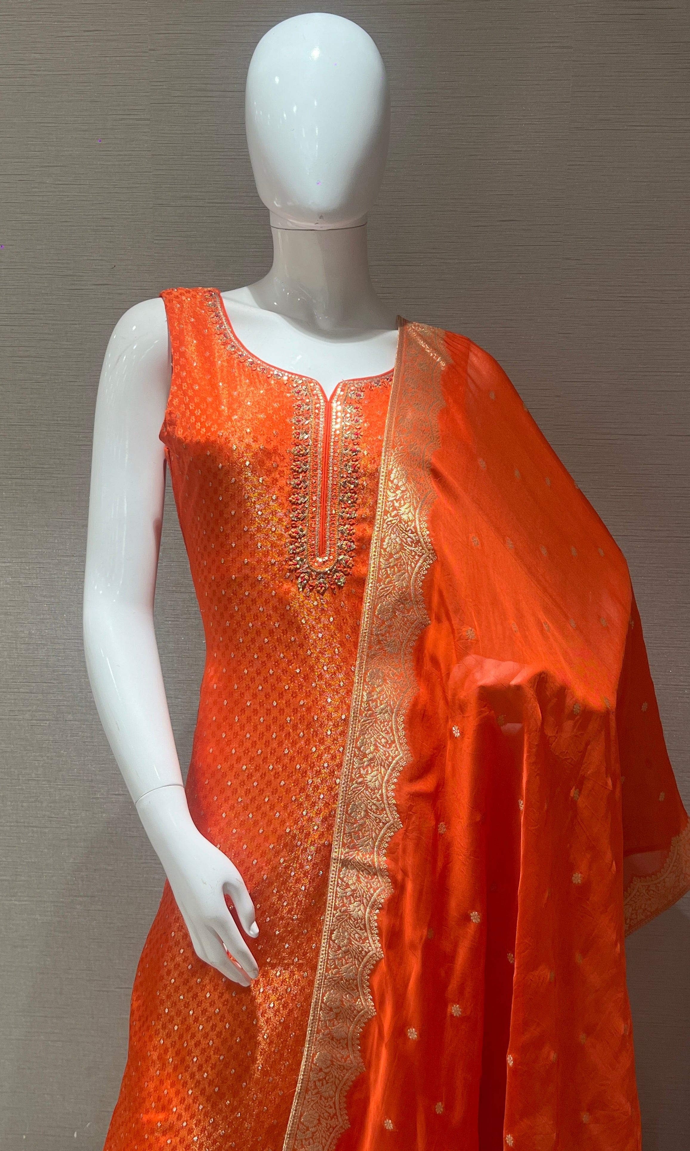 Orange kurta set