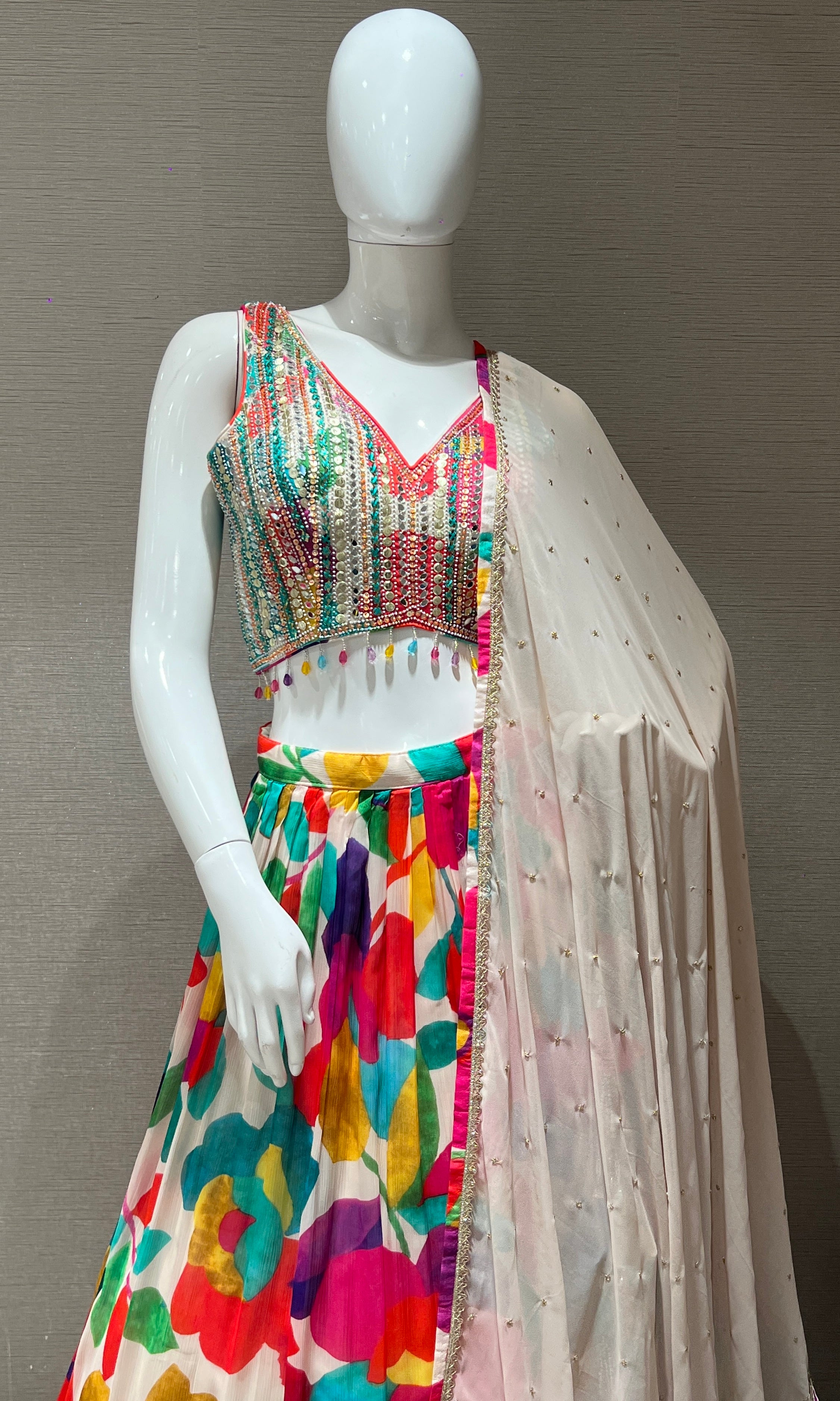 Multi colour Lehenga