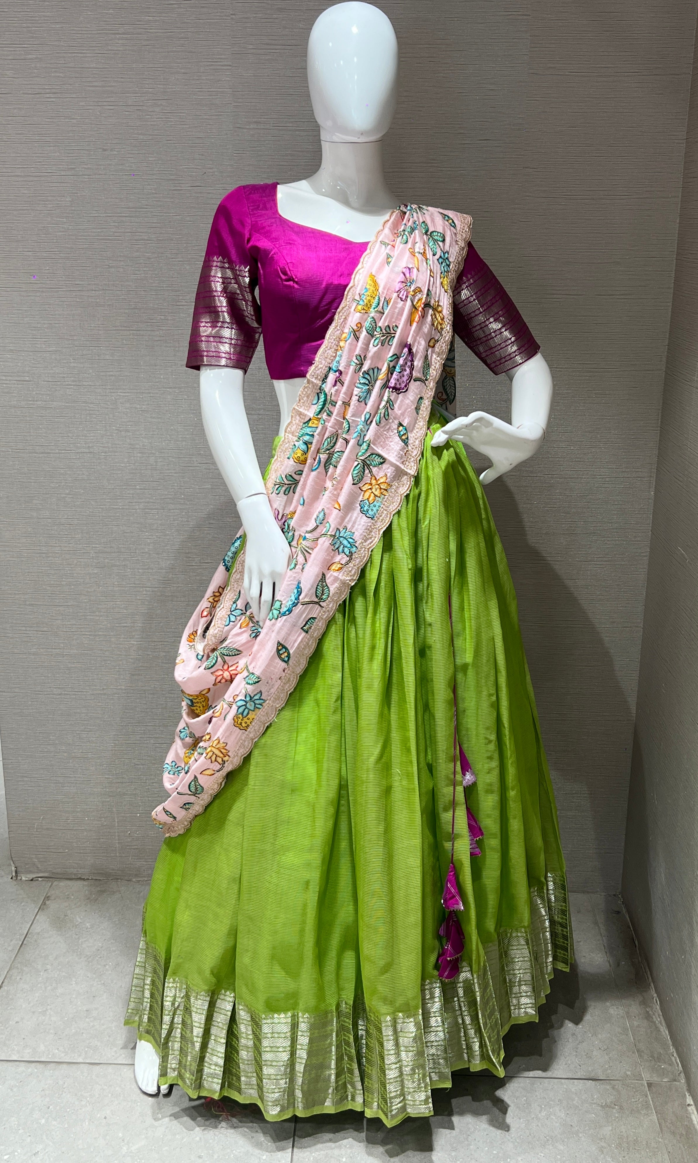 Green Lehenga