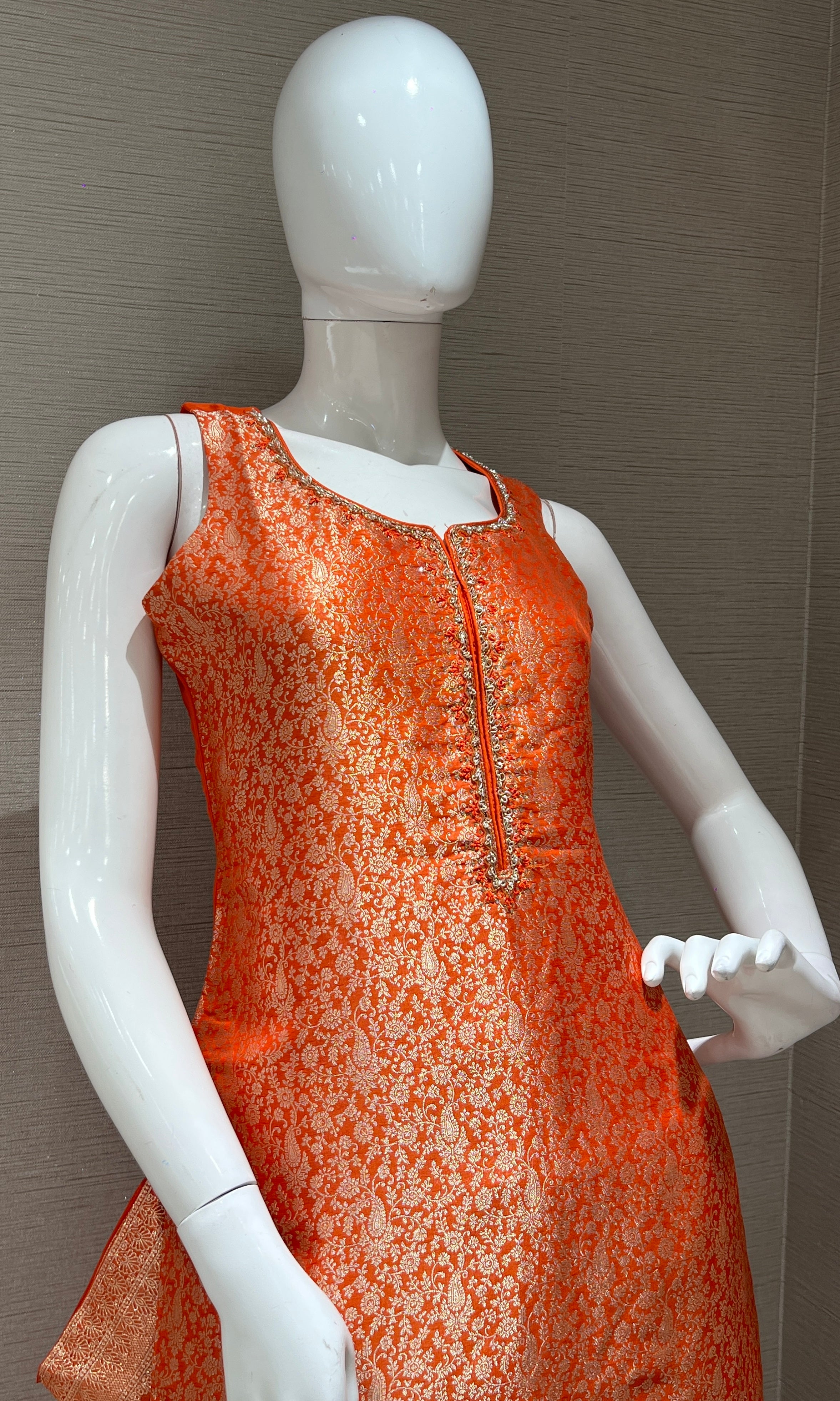 Orange kurta set