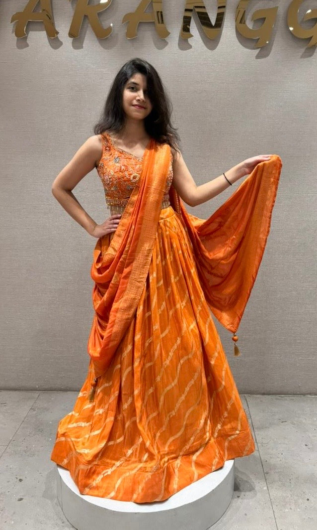 Orange Lehenga