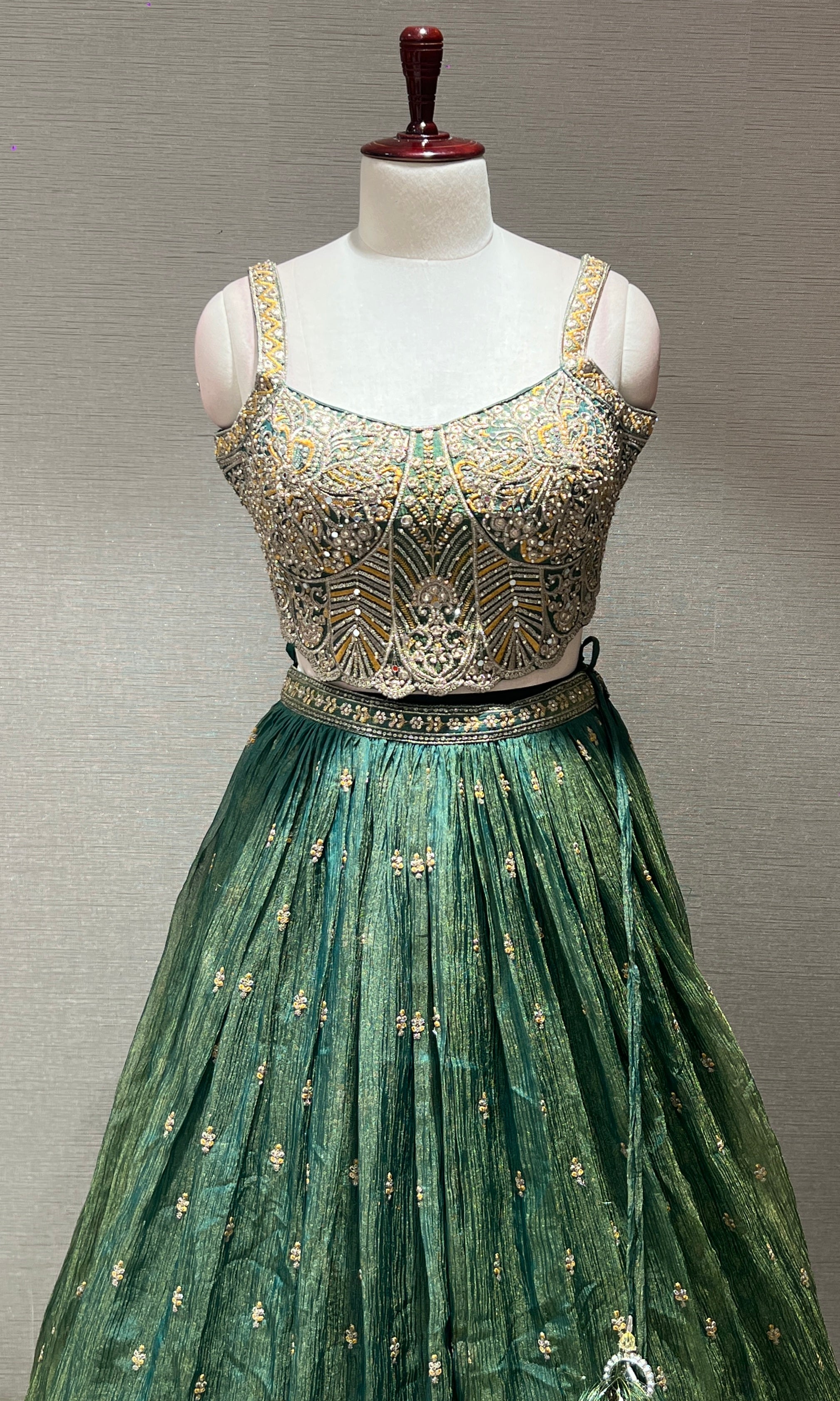 Green Lehenga