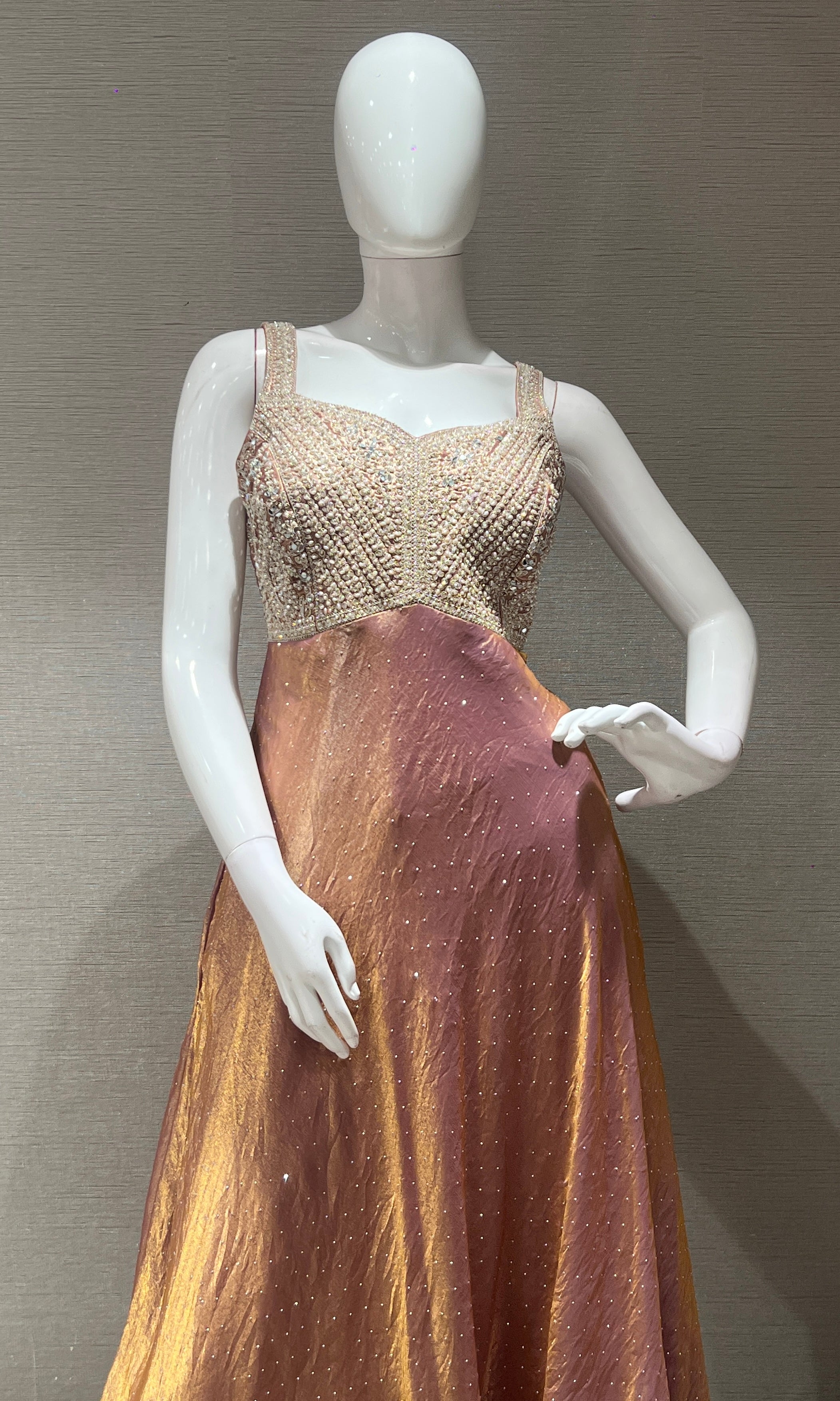 Onion pink Anarkali WITH PALAZZO PANTS