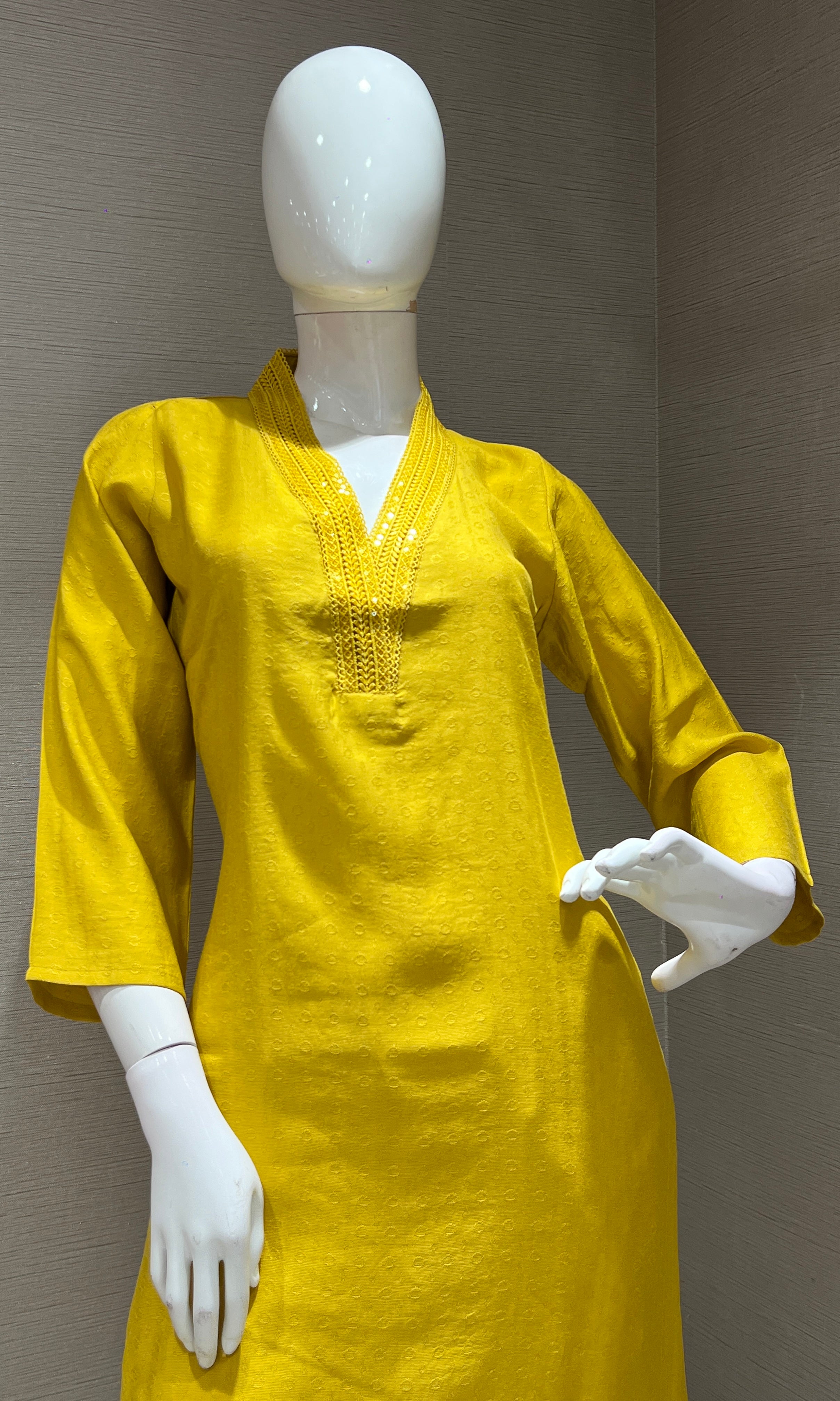 Mustard yellow Kurti top